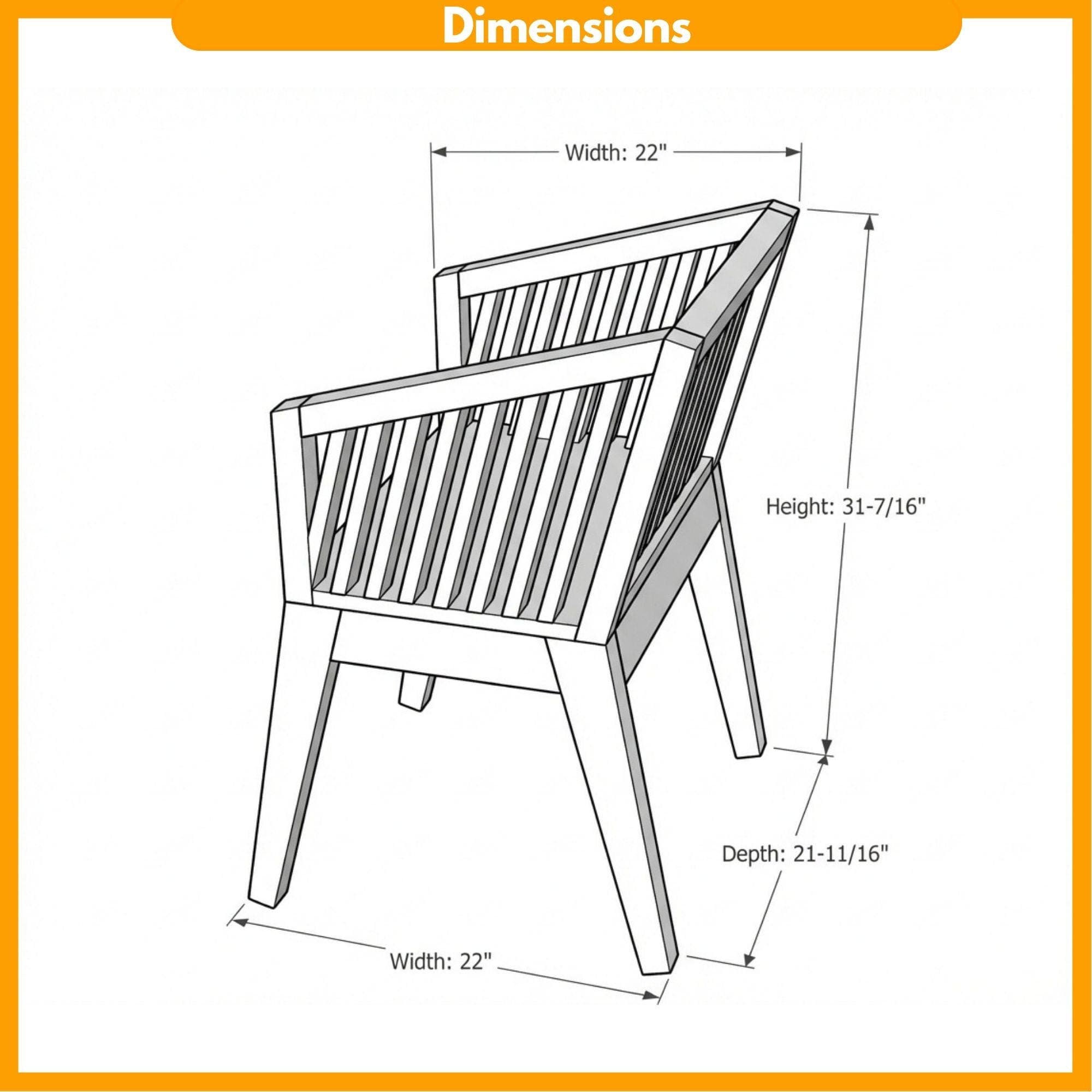 DIY Outdoor Dining Set Plans | Wooden Patio Table, Chairs Blueprint (Digital Download) - view 3