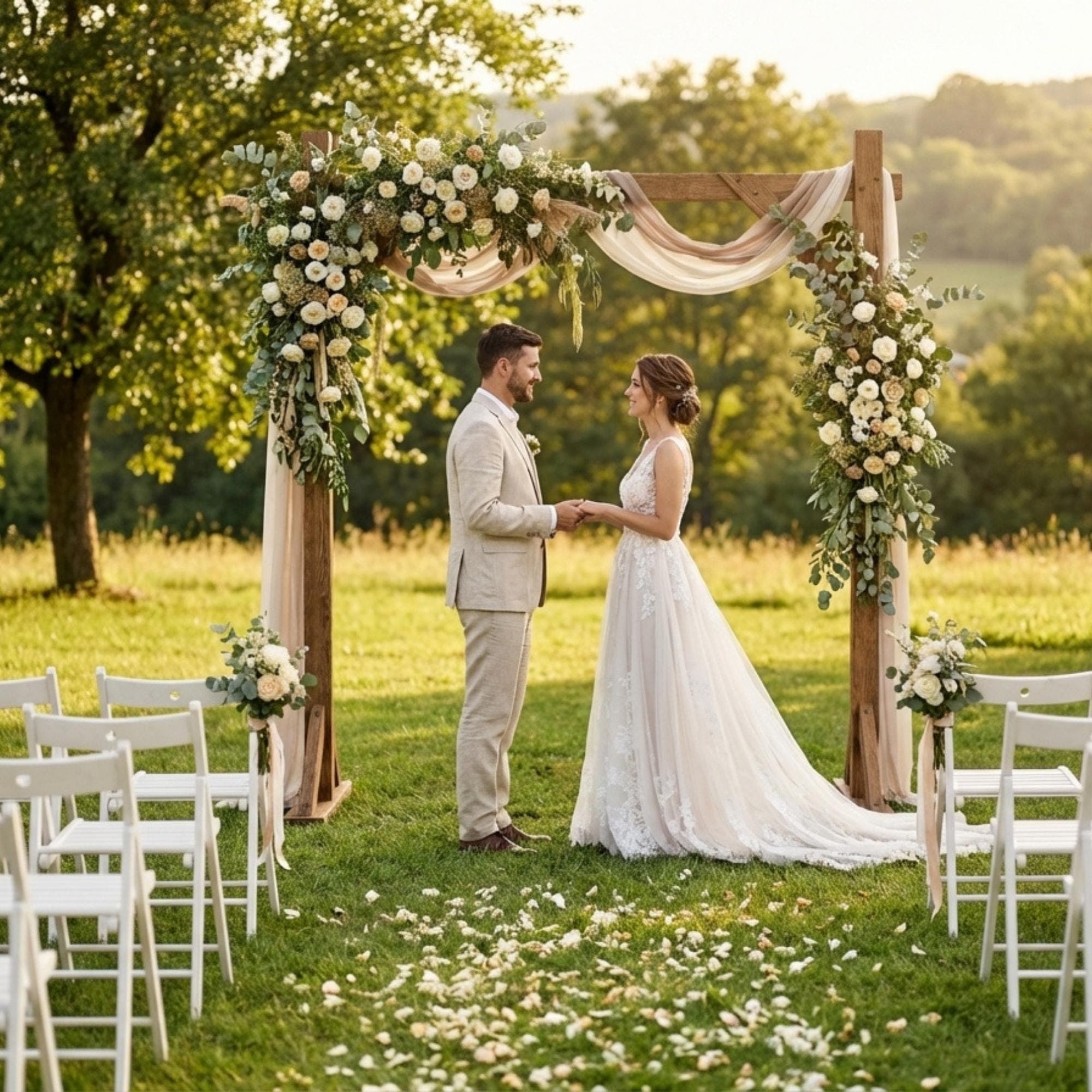 DIY Square Wedding Arch Plans PDF | Wooden Rustic Arbor Blueprint | Bridal Shower Photo Backdrop | Outdoor Ceremony Woodworking Guide - view 3