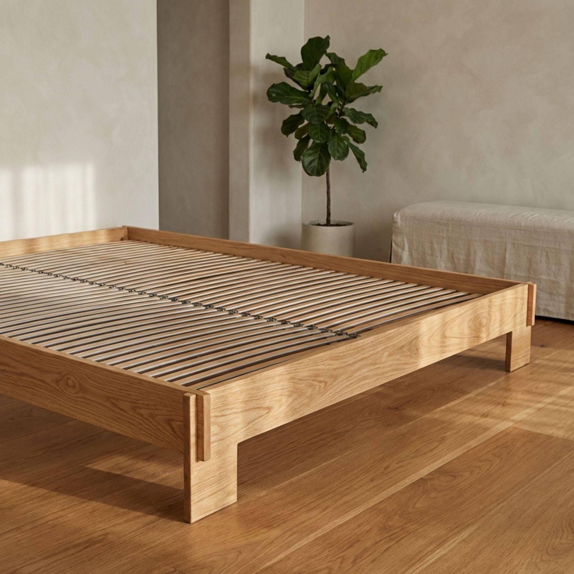 DIY Platform Bed Plans | Wooden Bed Frame Blueprint | Modern Low Profile Bed Design PDF - view 5