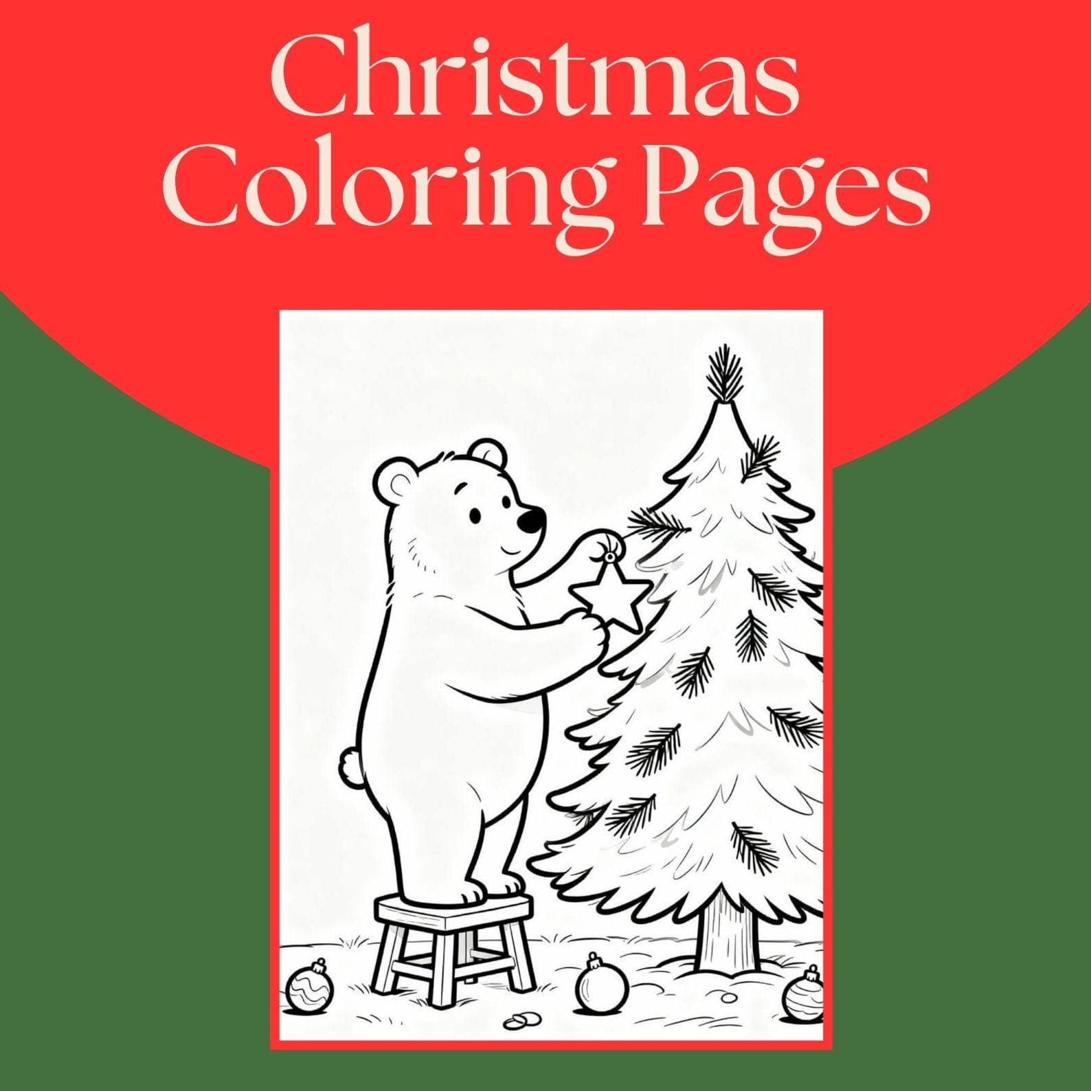 100+ Christmas Coloring Pages | Winter Activity Book (PDF) - view 7