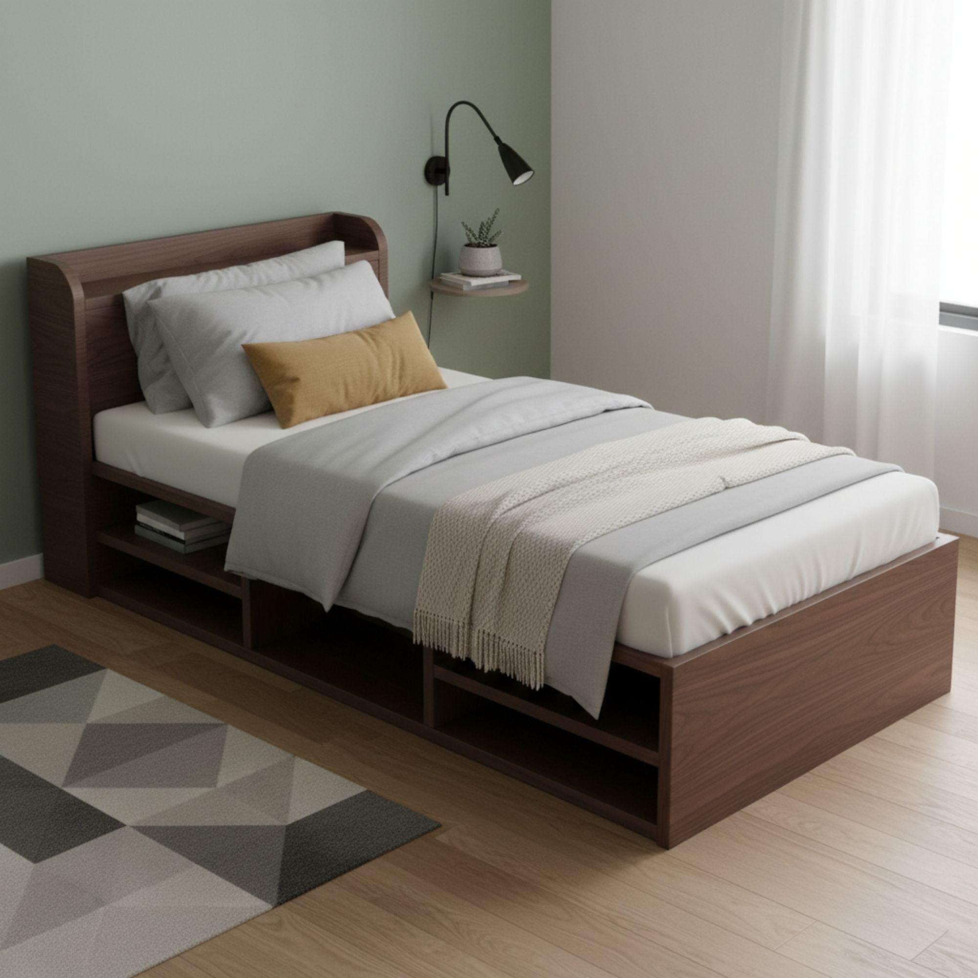 Single Bed Storage Plans | Minimalist Platform Woodworking (Digital Download) - view 5