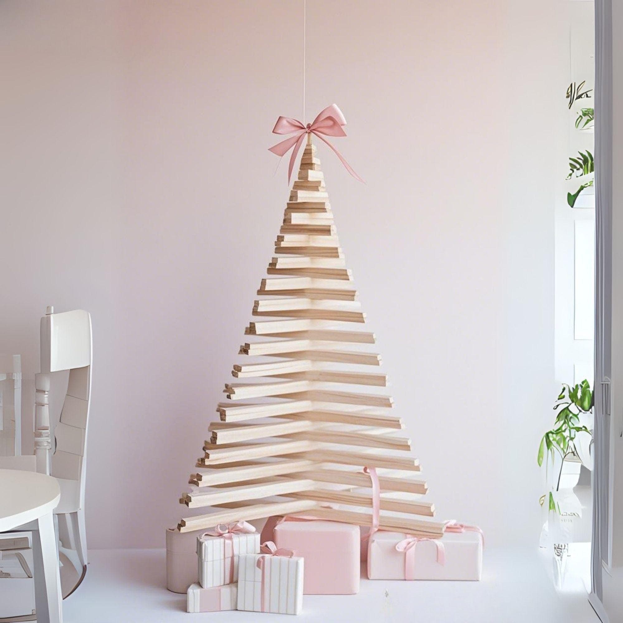 Spiral Wooden Christmas Tree plans | DIY Spiral Christmas Tree, One Board Spiral Tree, Build Plan | Landscape Tree Plan PDF Printable - view 3