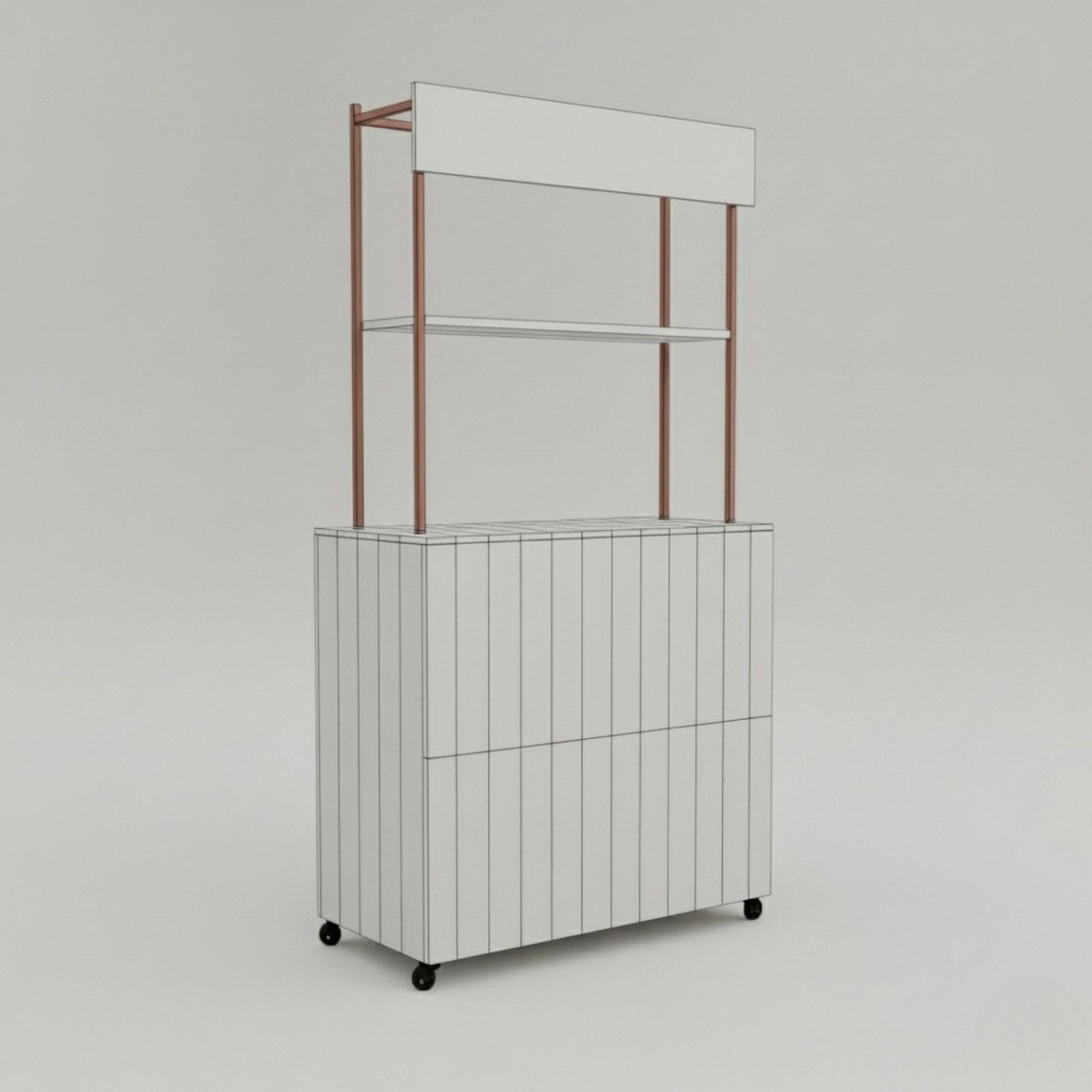 Foldable Kiosk Blueprint: DIY Portable Sales Stand Plans - view 6