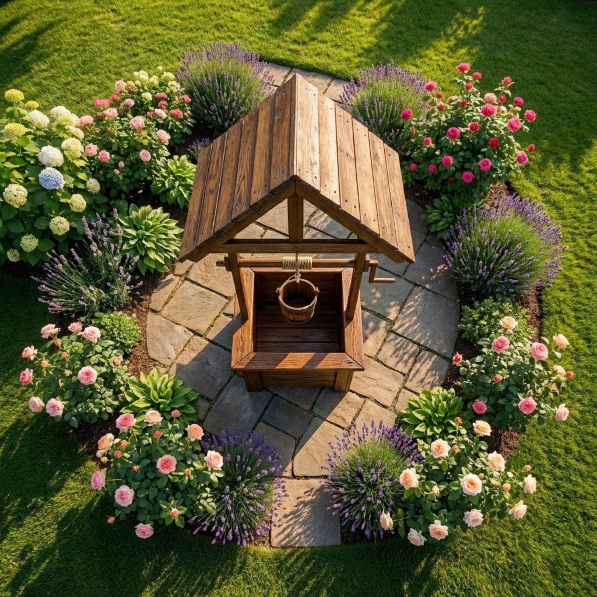 Wooden Wishing Well Plan | DIY Garden Planter, Outdoor Decor (PDF Download) - view 7
