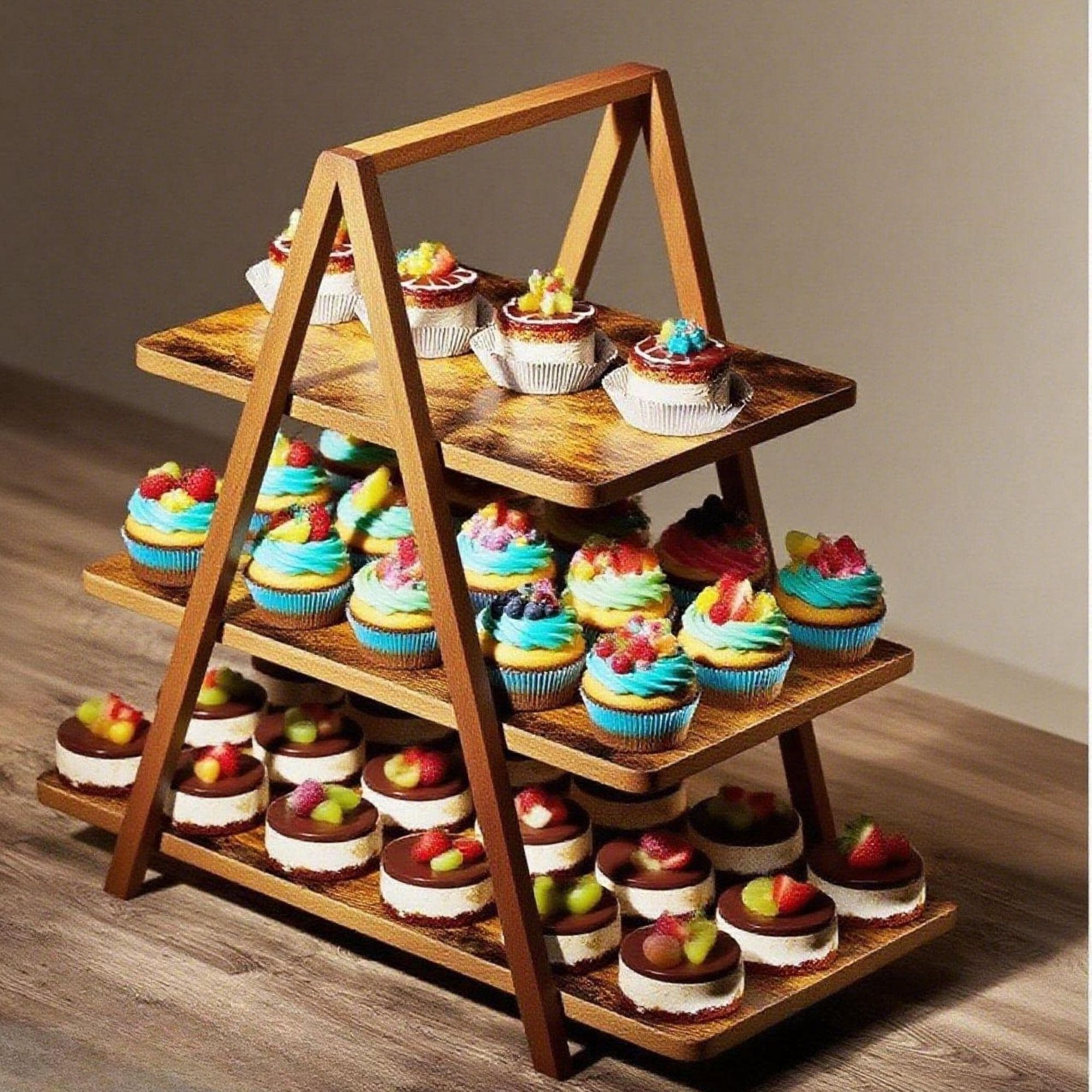 DIY Tiered Display Stand Plan: Craft Fair & Wedding (PDF Download) - view 2