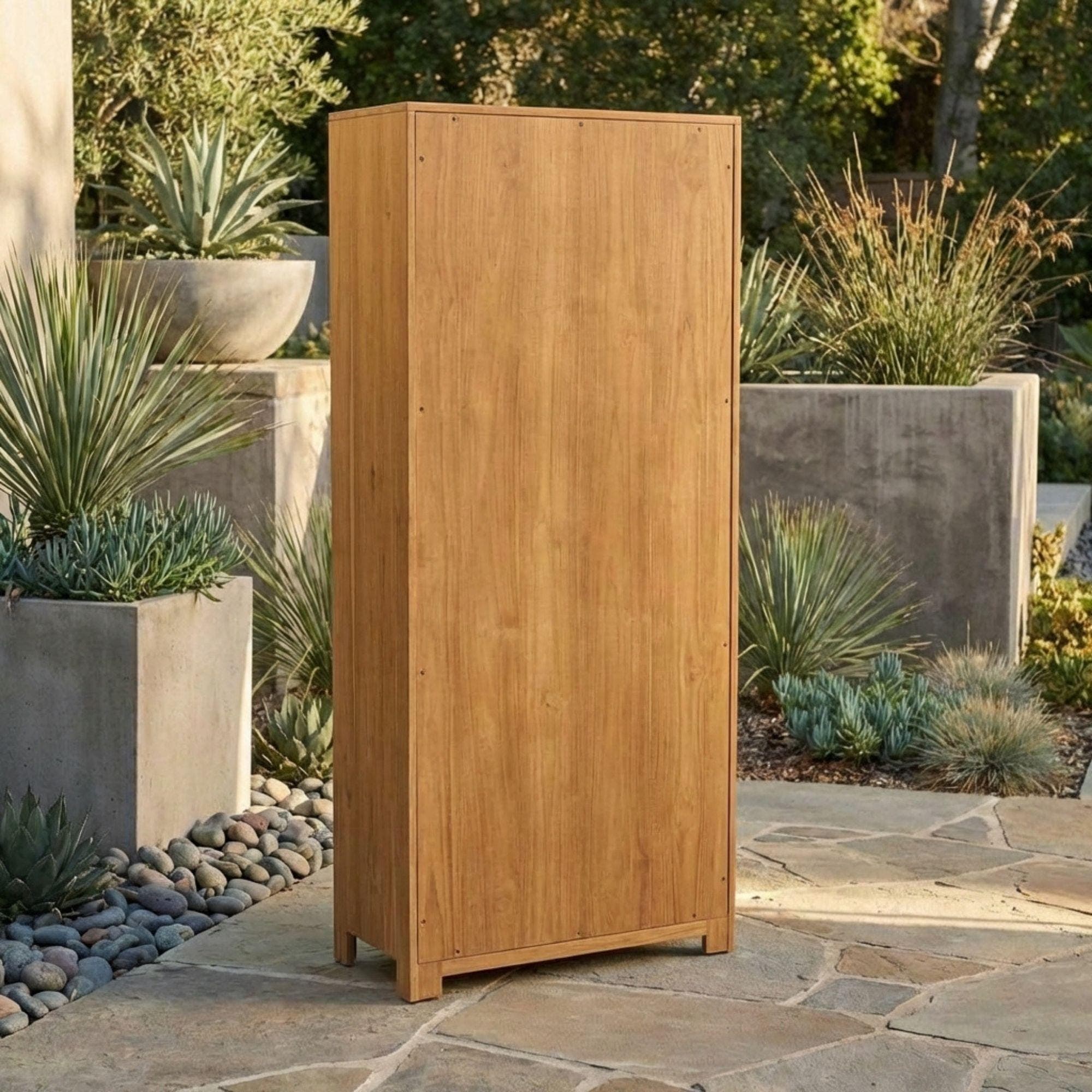 DIY Outdoor Storage Cabinet Plans | Tall Outdoor Shed Blueprint | Garden Tool Closet PDF - view 5
