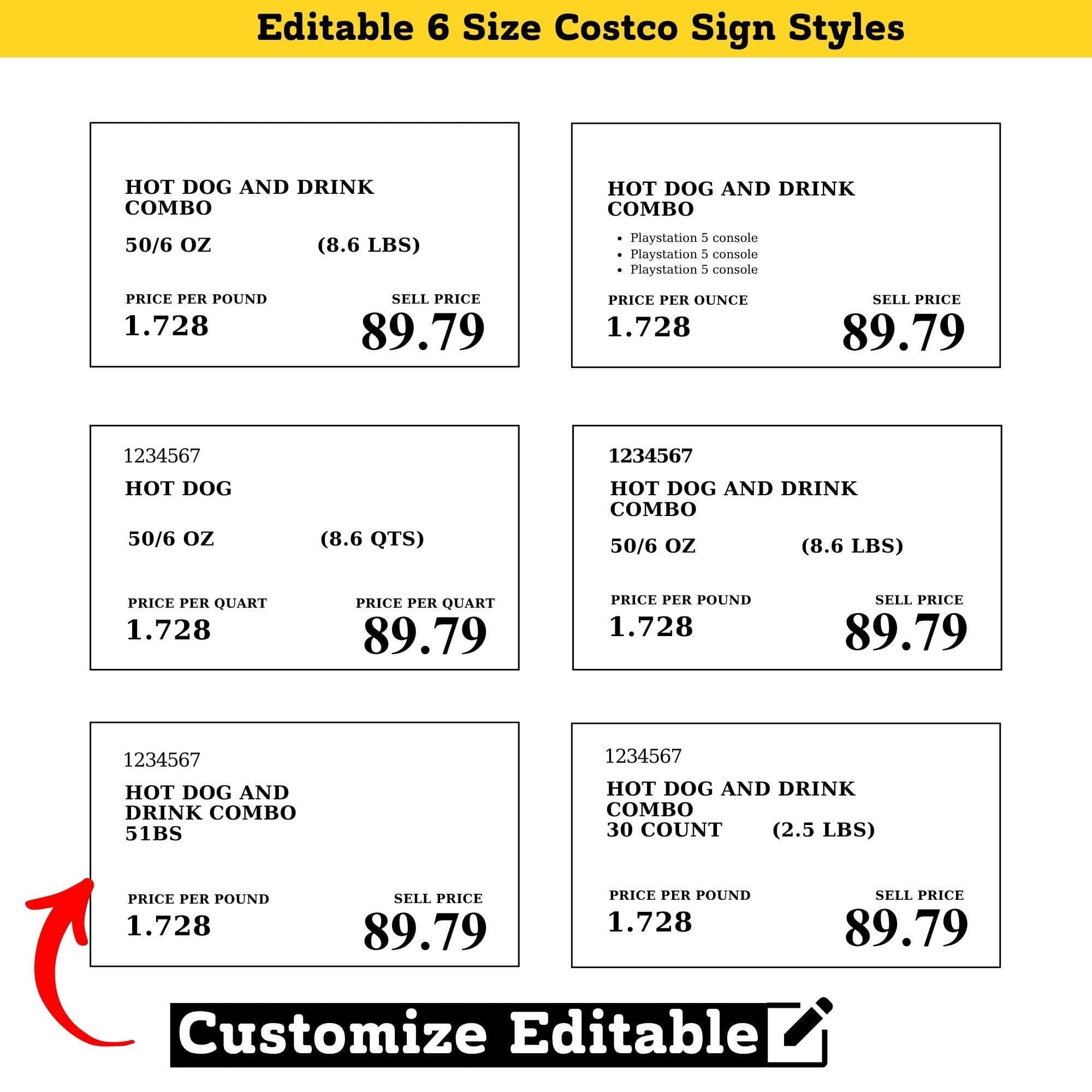 Costco Party Pack Bundle | Birthday Decorations, Signs, Invite (Digital Download) - view 5