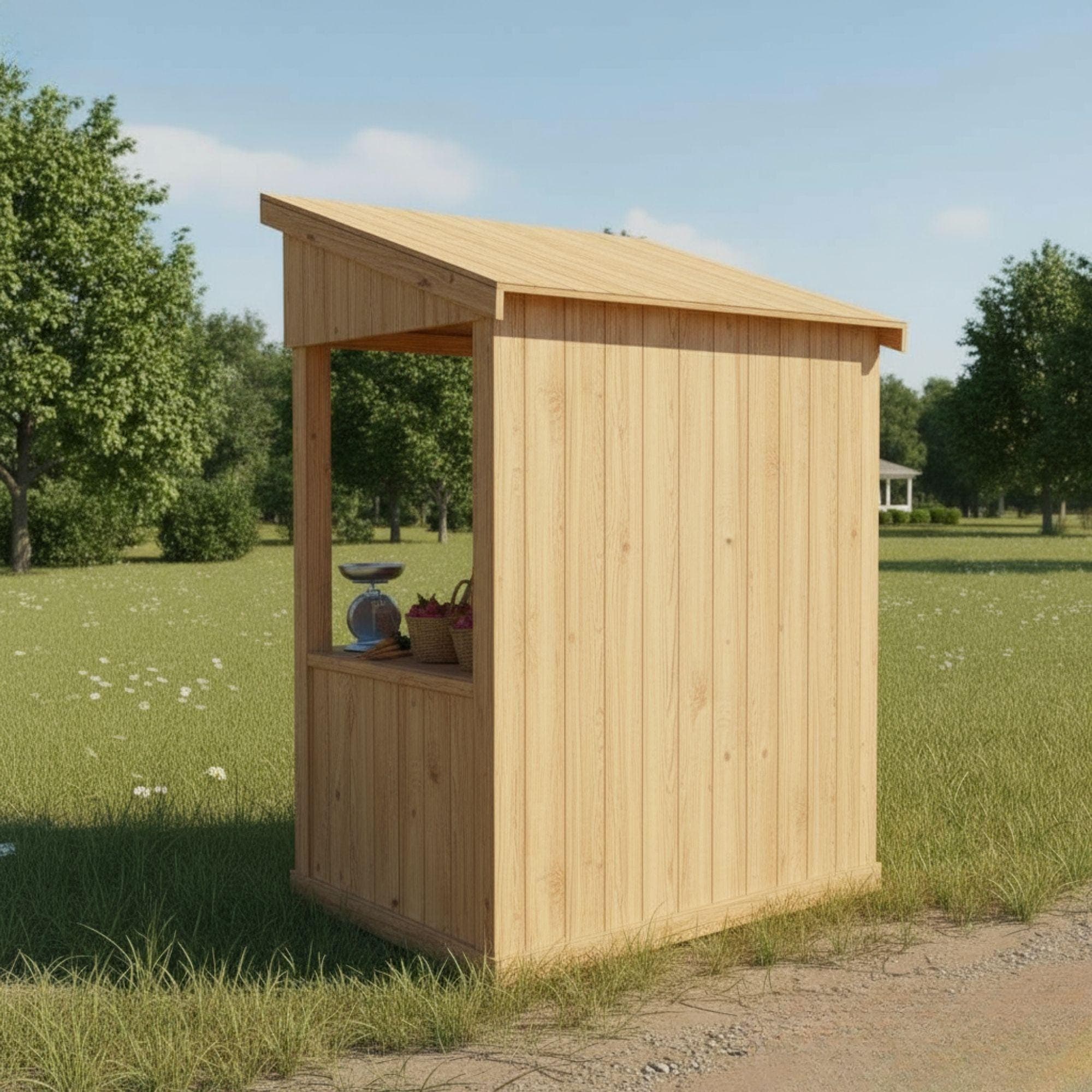 DIY Mobile Farmstand Plans | Rolling Garden Cart Blueprints (PDF) - view 4