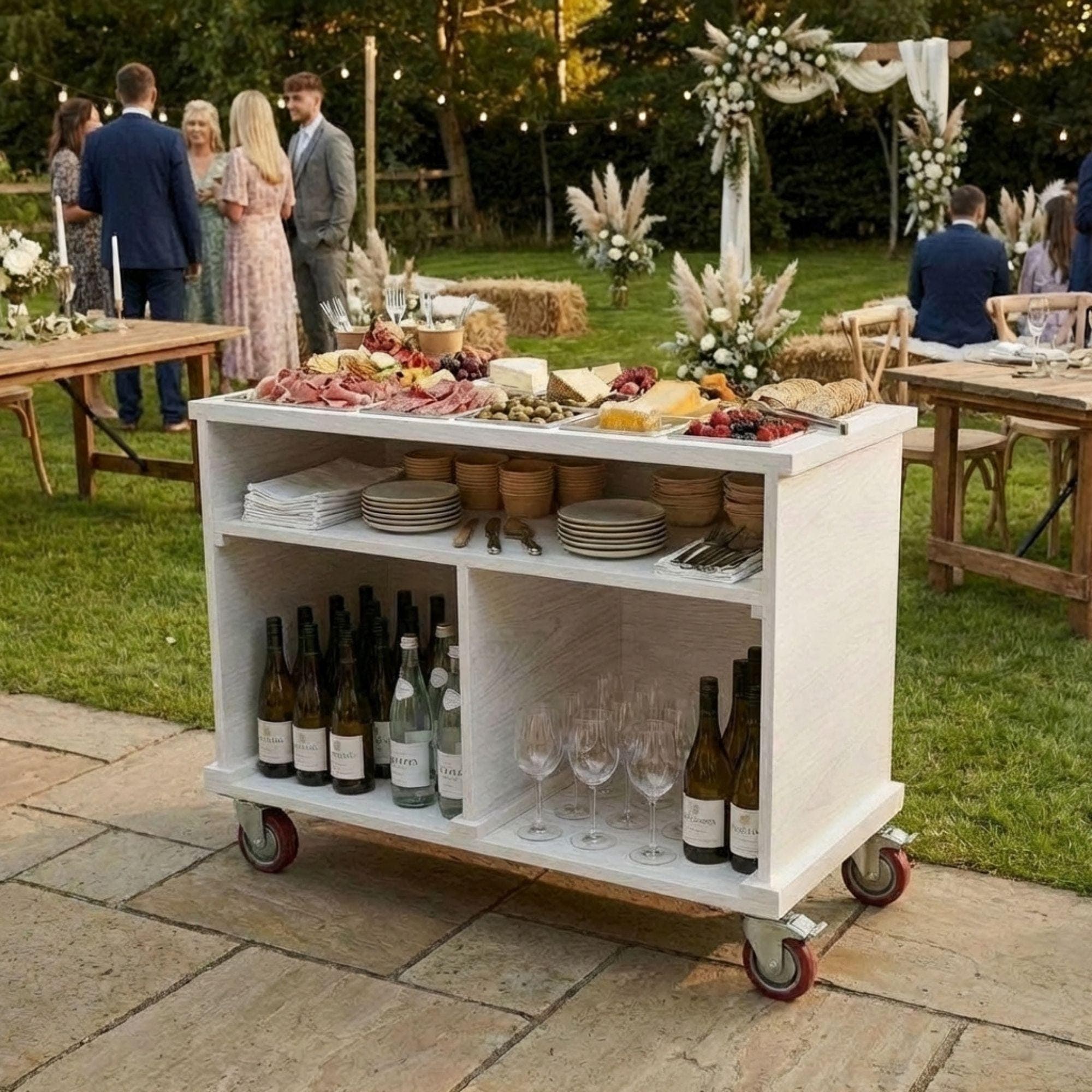 Mobile Food Cart Plans | Charcuterie Mobile Bar and Coffee Cart Bar Blueprint | Snack Cart, Pastry Cart, Ice Cream Cart, Cookie Cart Plans - view 6
