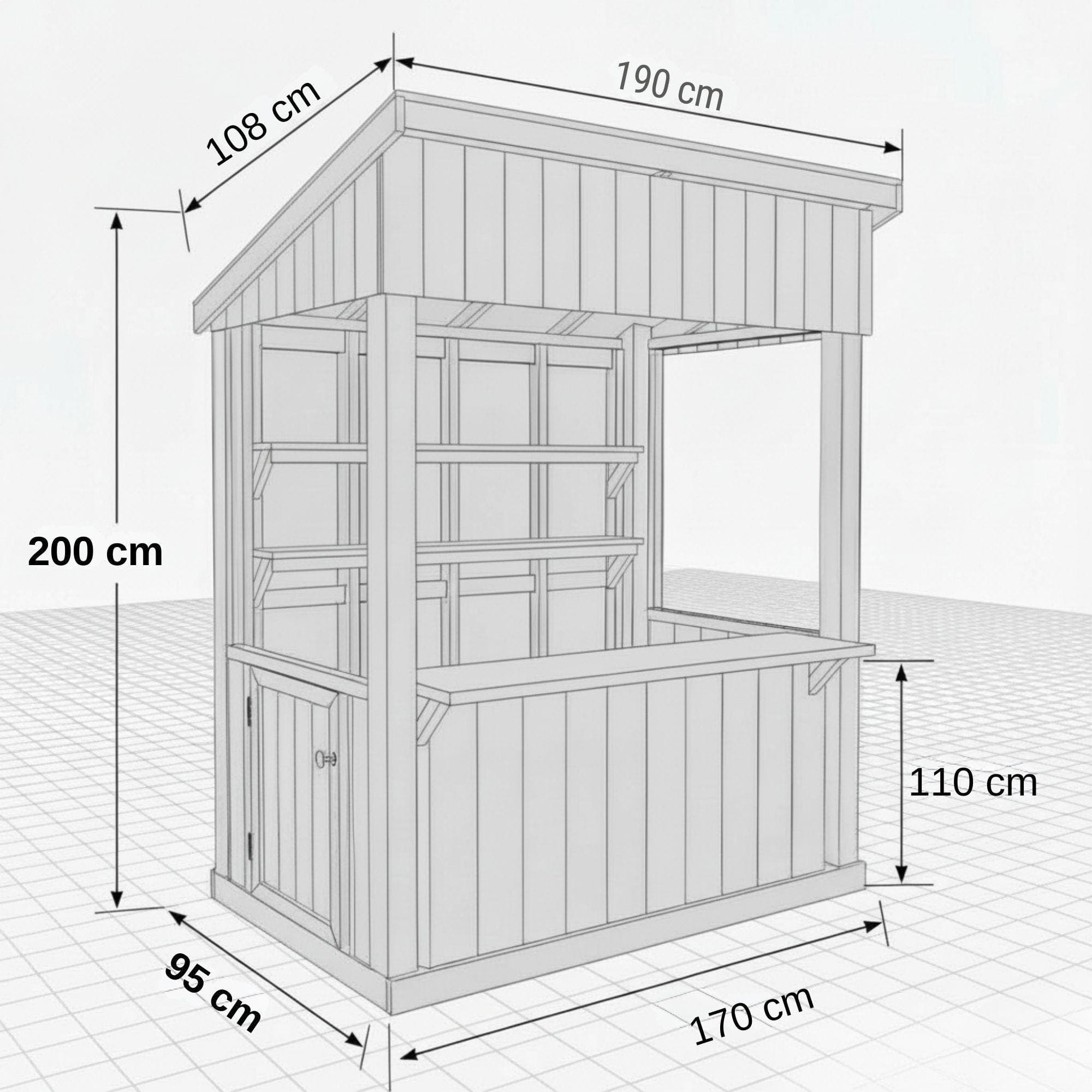 DIY Mobile Farmstand Plans | Rolling Garden Cart Blueprints (PDF) - view 5