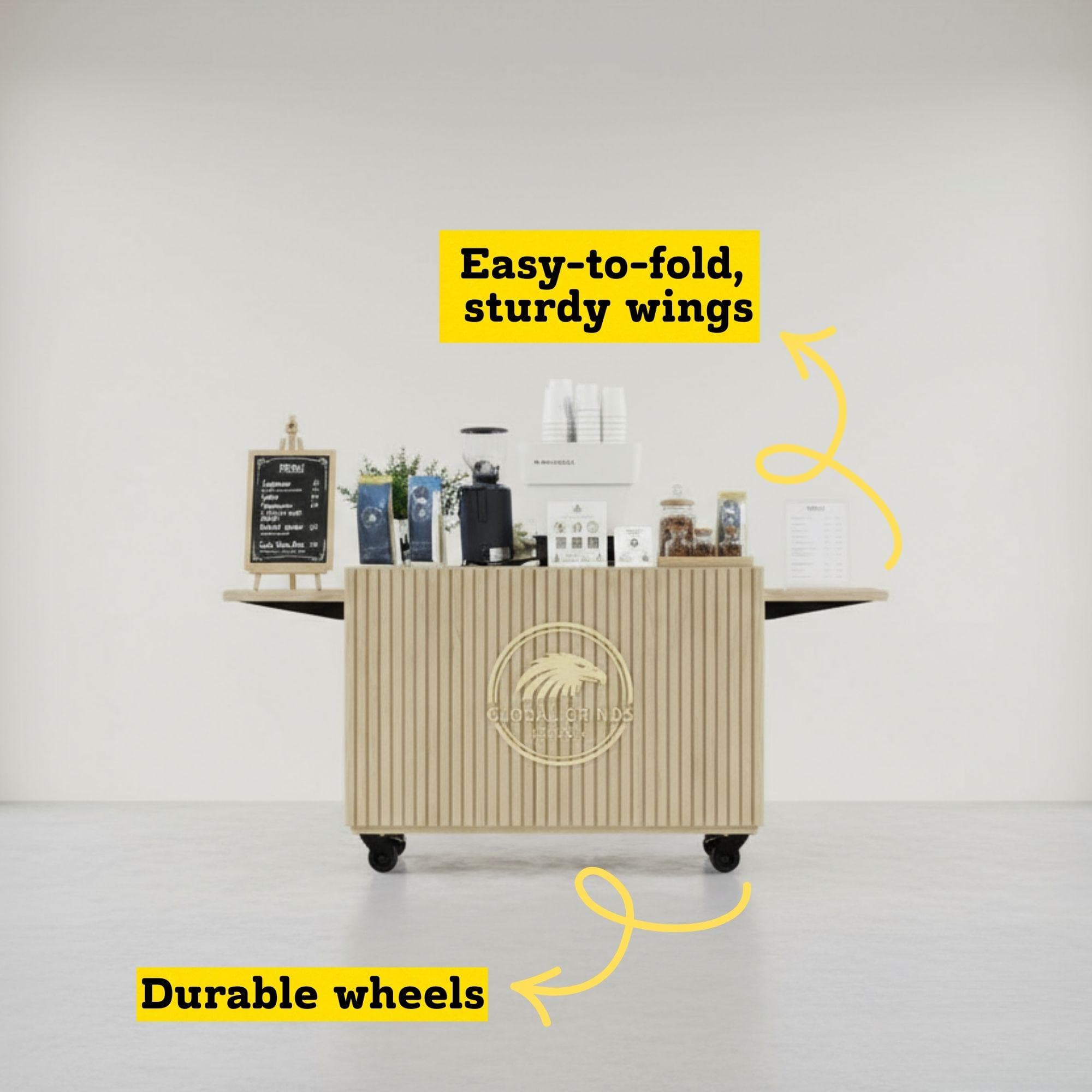 Mobile Coffee Cart DIY Plans | Collapsible Barista Station (PDF Download) - view 7
