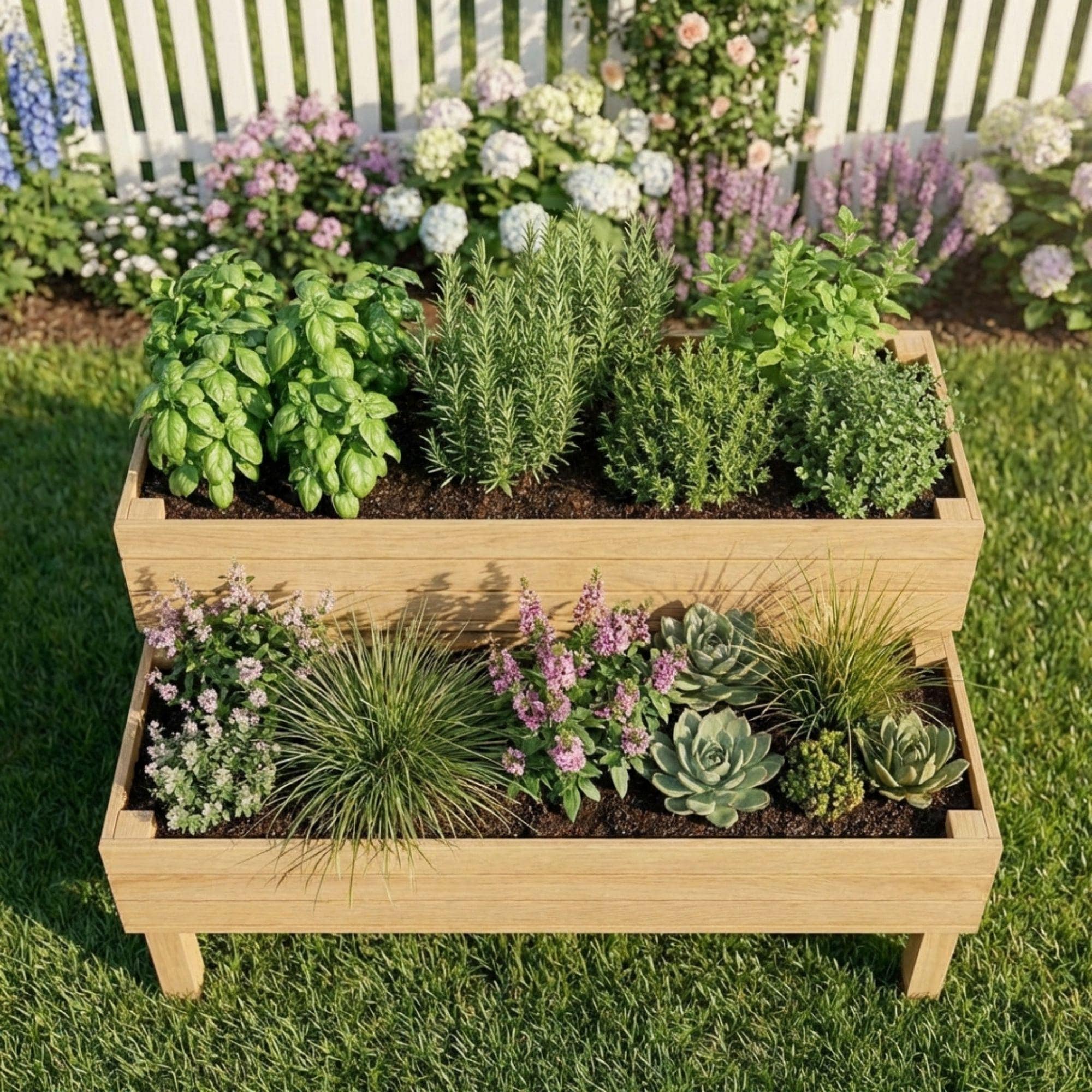 Tiered Planter Box Plans | Wooden Garden Build Guide (PDF Download) - view 6