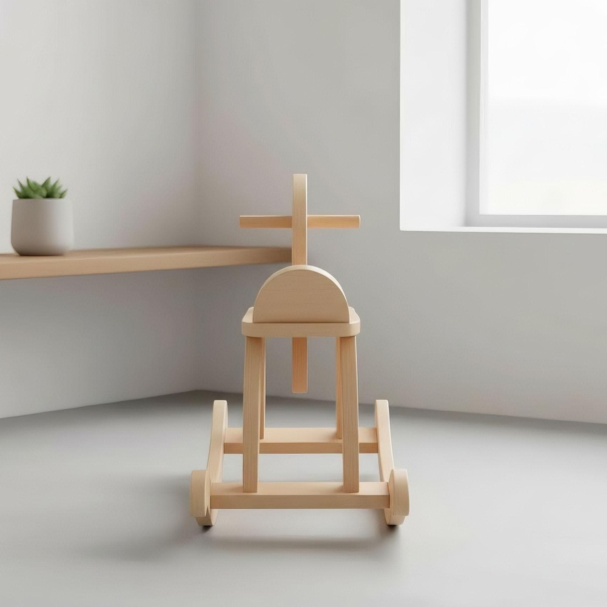 Wooden Rocking Horse Plans | DIY Toddler Toy Blueprint (Digital PDF) - view 6