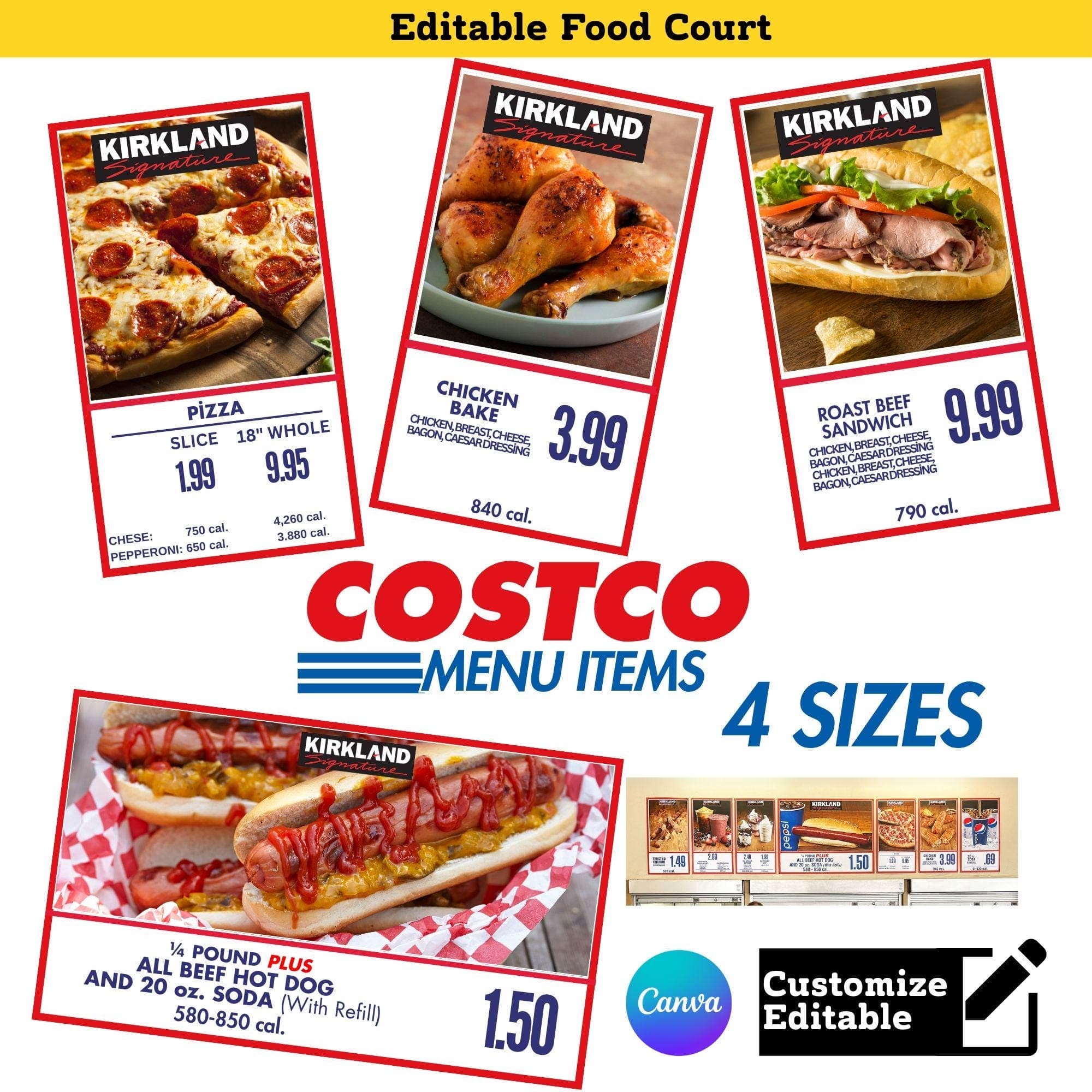 Costco Party Pack Bundle | Birthday Decorations, Signs, Invite (Digital Download) - view 3