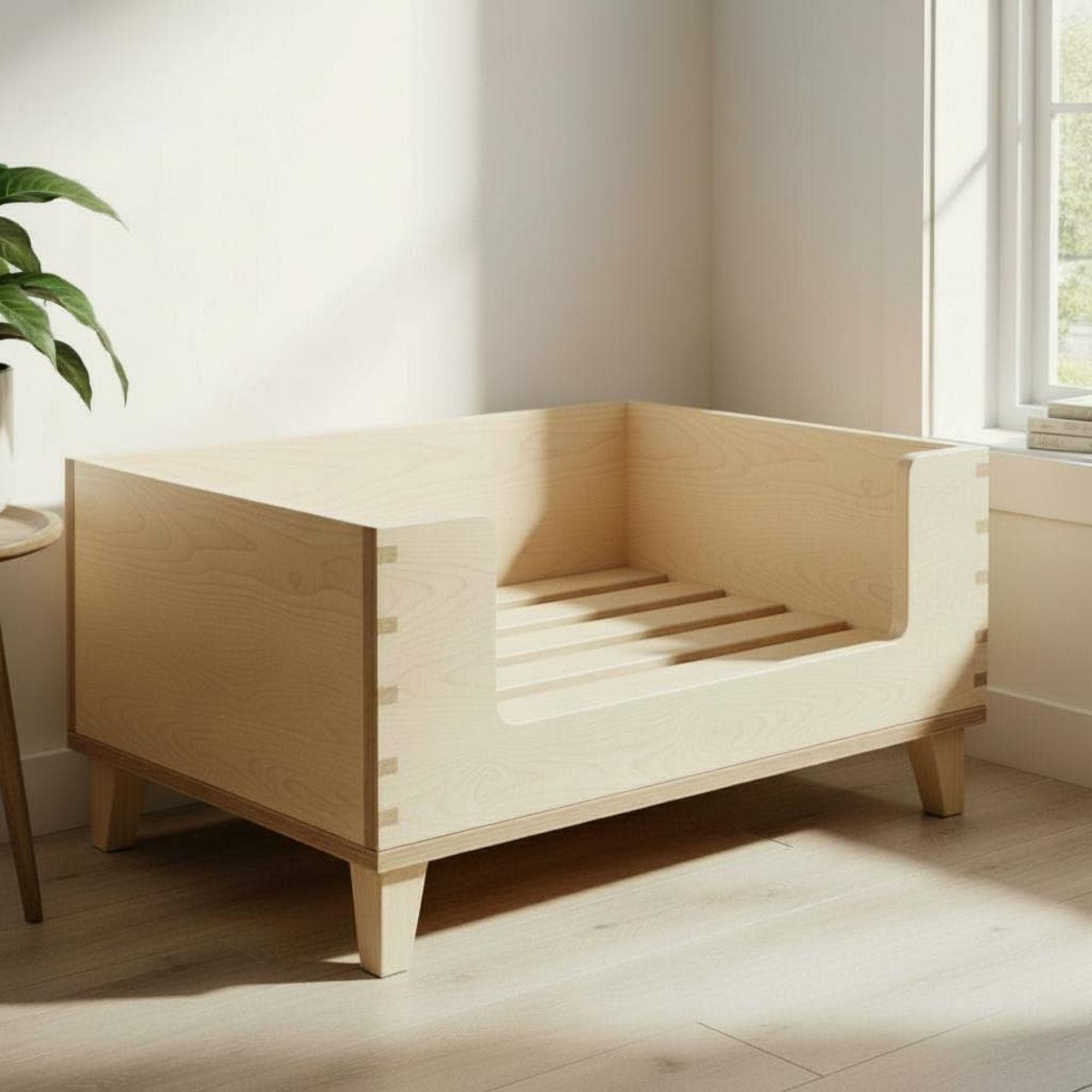 Wood Pet Bed | DIY Dog Bed With Legs Plan | DIY Raised Dog Bed Furniture | Build a Custom Wooden Pet Bed | Elevated Dog Bed for Large Dogs - view 5