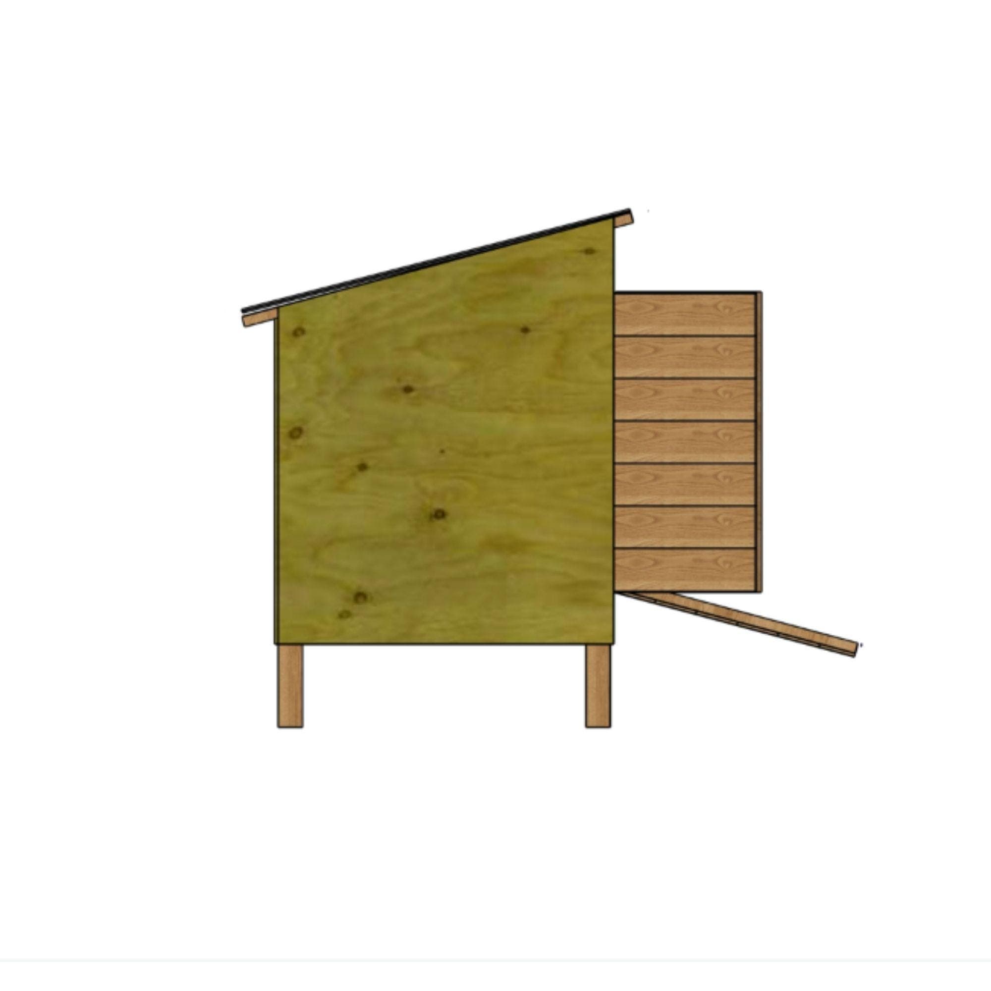 DIY Chicken and Duck Coop Plans PDF | 8x4 Modern Duck House | Lightweight Chicken Coop Build | Quail Cottage Blueprint | Kippenhok DIY - view 6