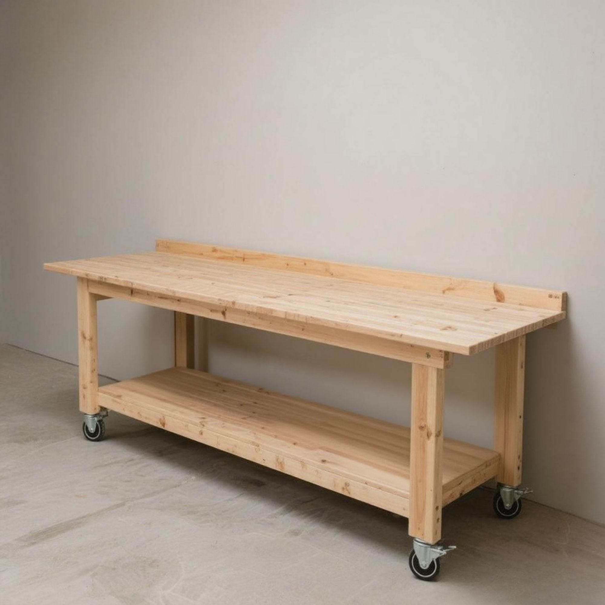 DIY Extra-Long Mobile Workbench Plans | Garage Workstation (Digital Download) - view 4