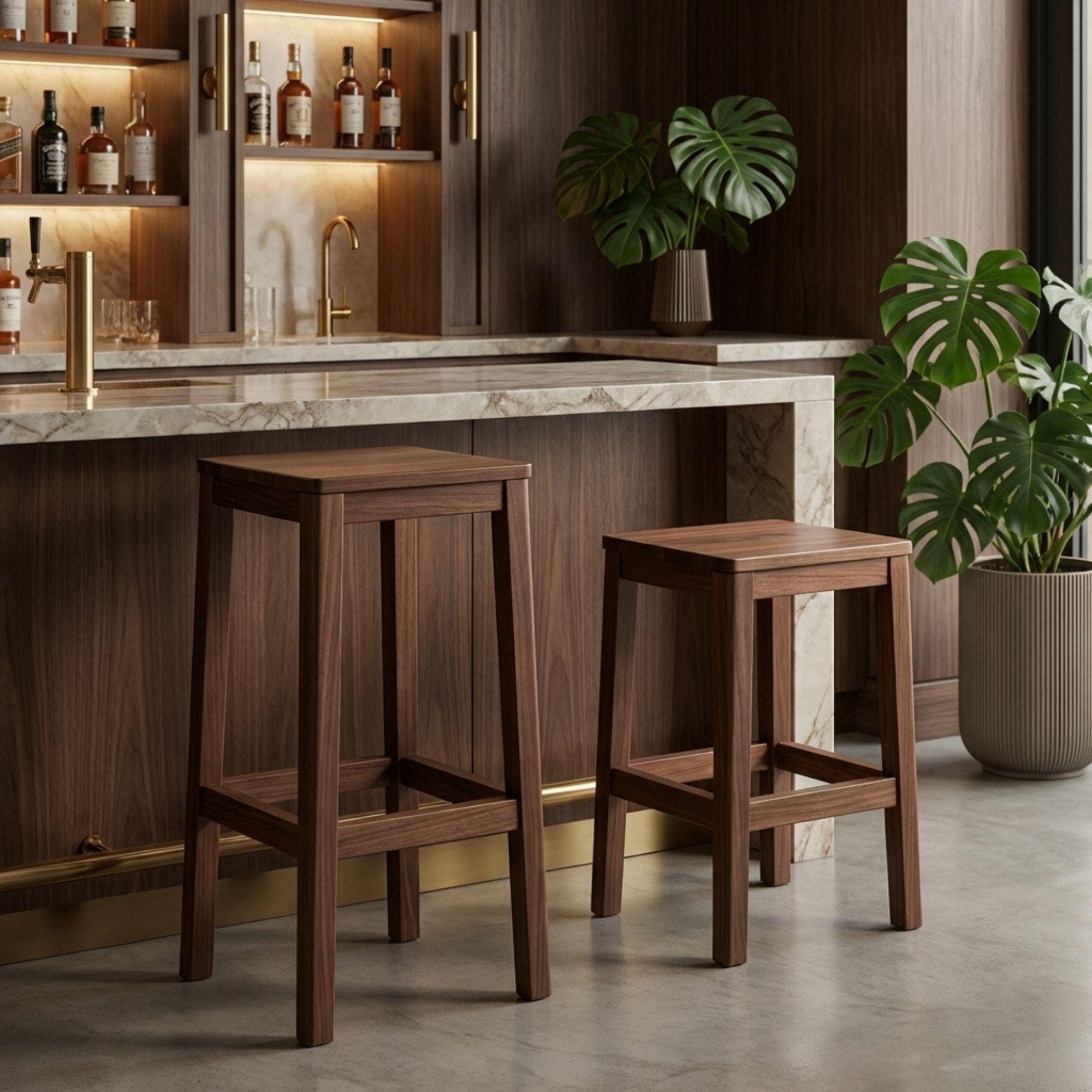 DIY Outdoor Barstool Plans | Wooden Bar Stool Plans PDF | Counter Height Chair Build Guide - view 4
