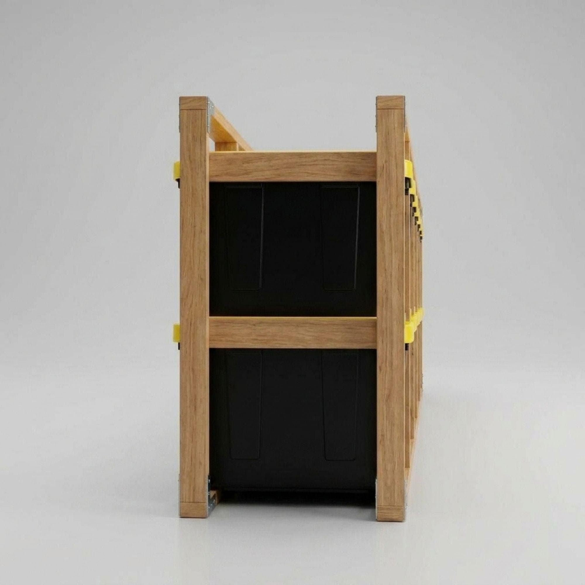 DIY 27 Gallon Tote Storage Rack Plans PDF | Heavy Duty Garage Organizer for 10 Bins | Tote Storage Rack Blueprint | Woodworking Project - view 6