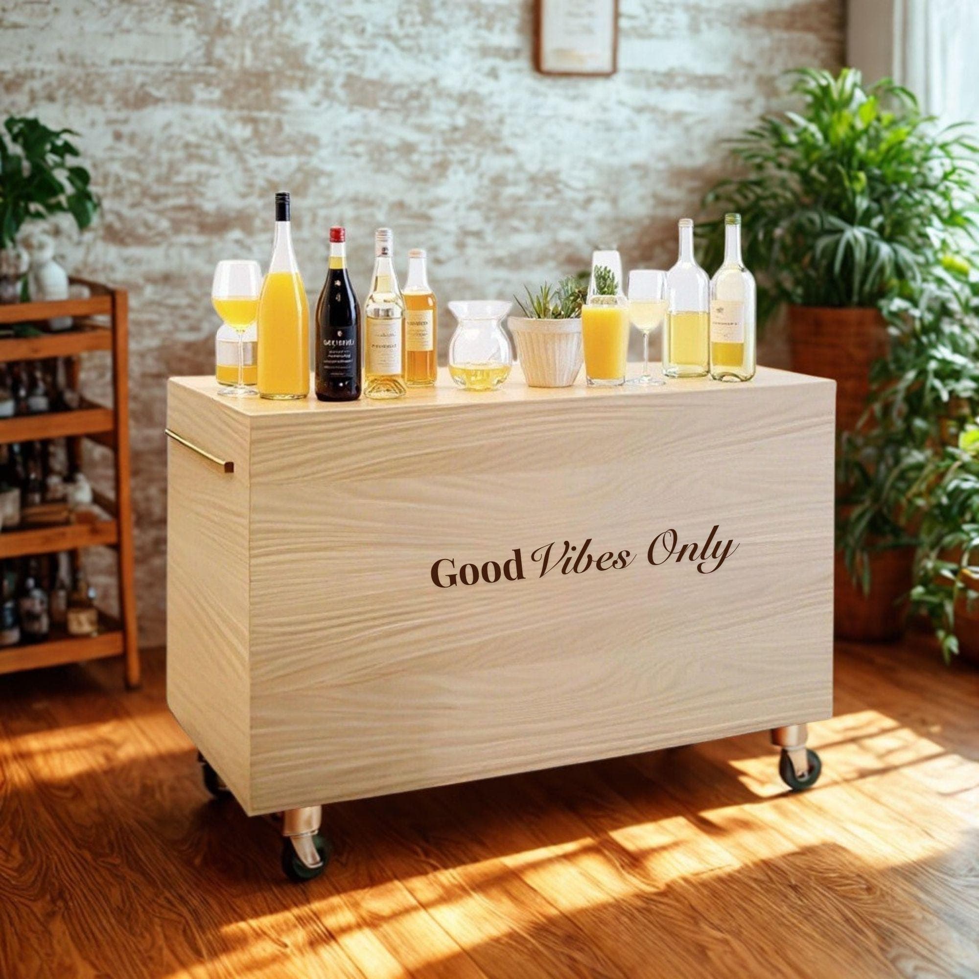 DIY Wedding Cart Plan | Mobile Bar, Coffee, Beverage Cart (PDF Pattern) - view 2