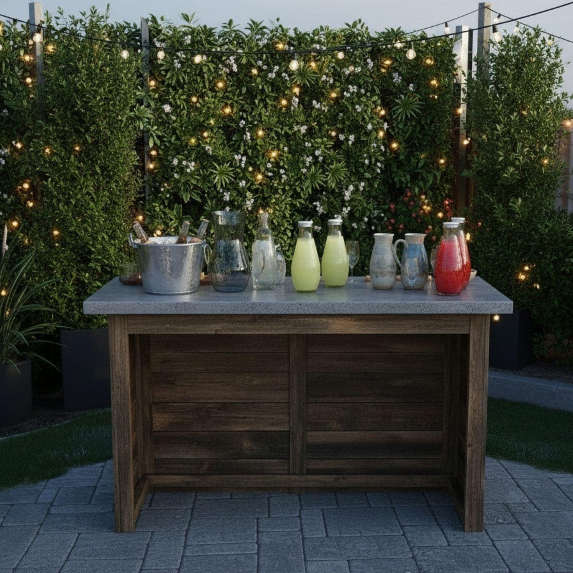 Portable Wooden Bar Plan: Collapsible DIY Event Bar Design - view 4