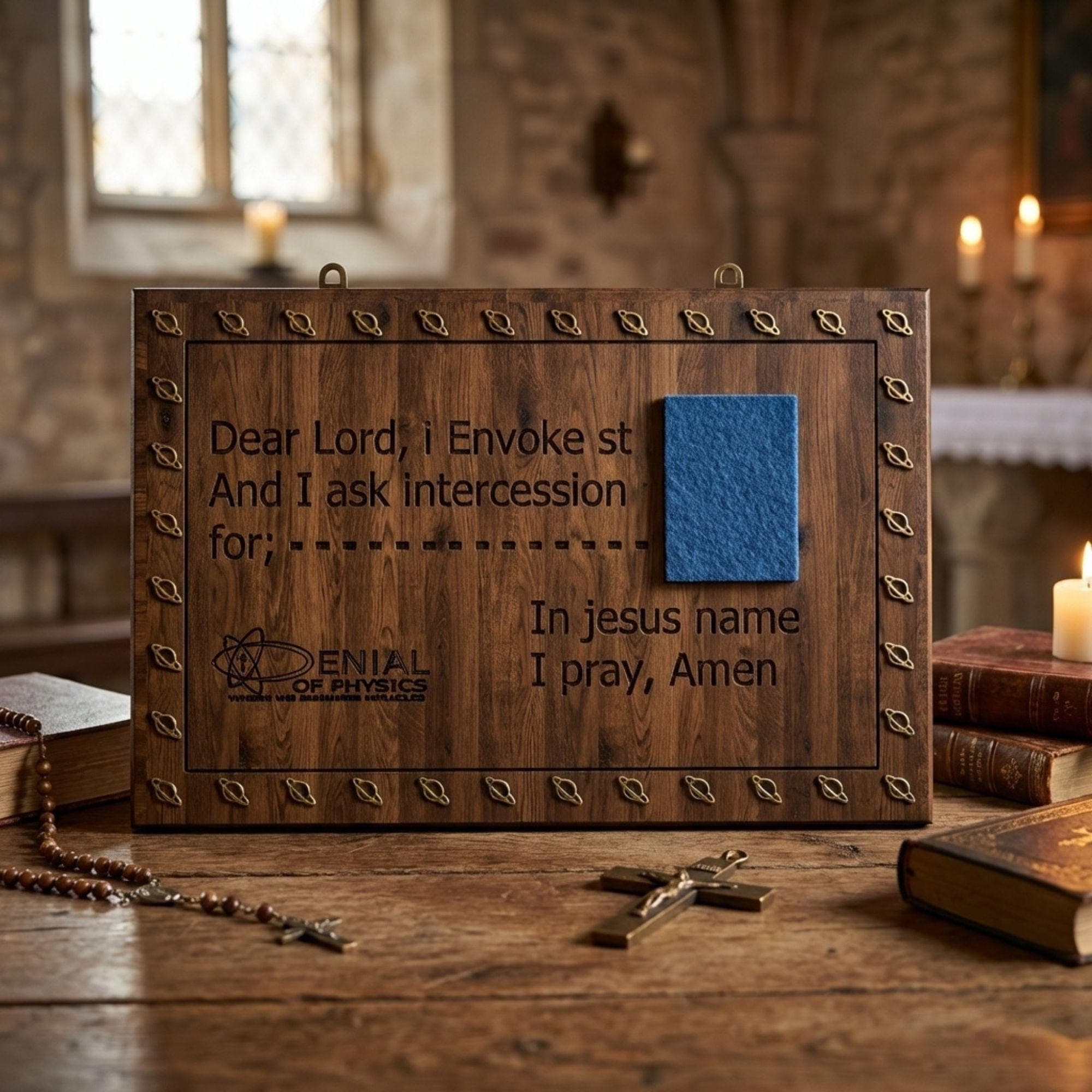 DIY Engraved Prayer Board Plans PDF | Wooden Intercession Plaque Blueprint | Religious Wall Art Build | Custom Prayer Platform Woodworking - view 4