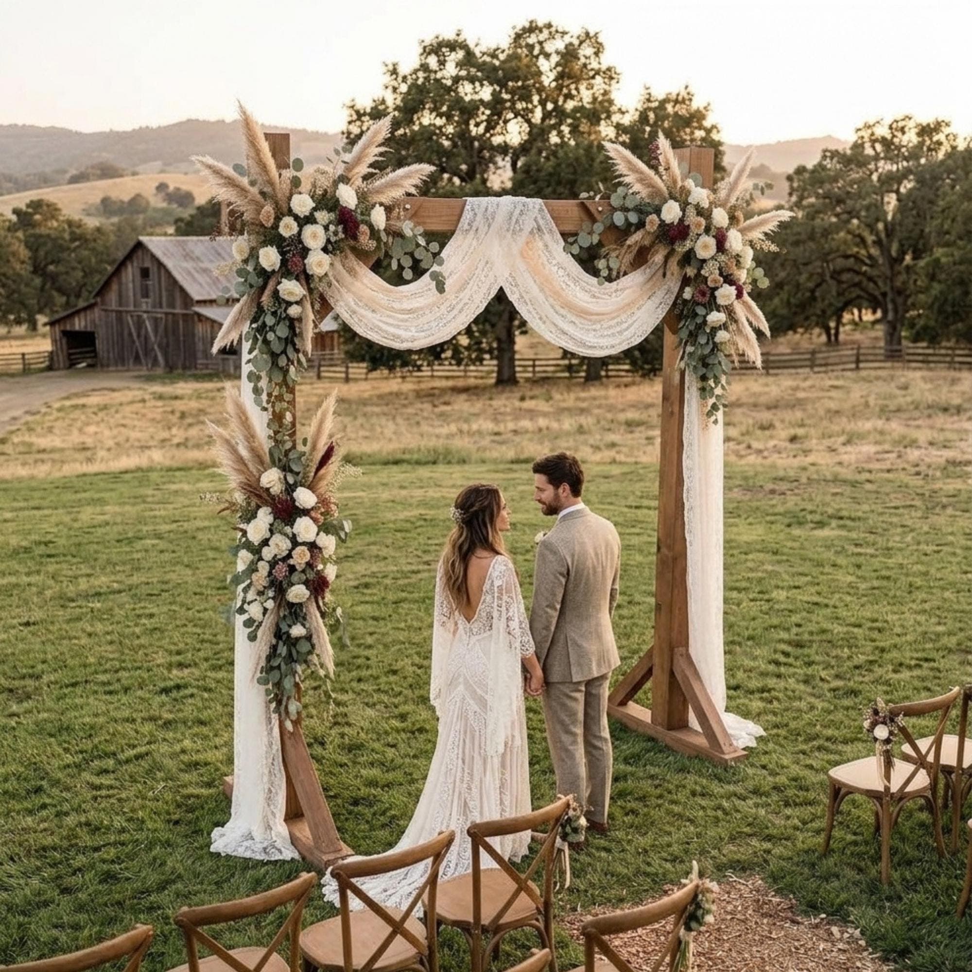 DIY Square Wedding Arch Plans PDF | Wooden Rustic Arbor Blueprint | Bridal Shower Photo Backdrop | Outdoor Ceremony Woodworking Guide - view 4