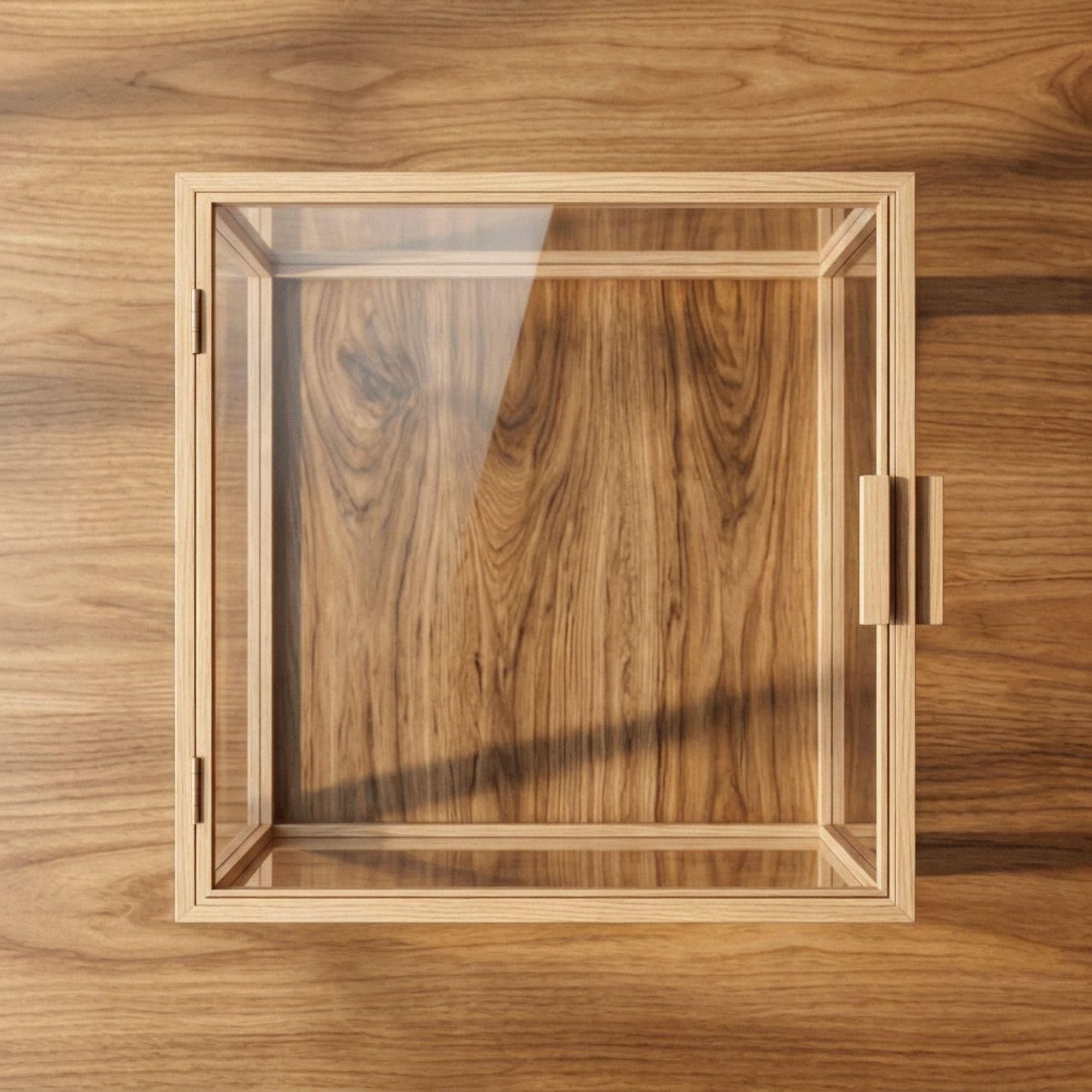DIY Acrylic Cube Box Plans: Wooden Frame Display Case Blueprint | Clear Collectible Box PDF - view 4