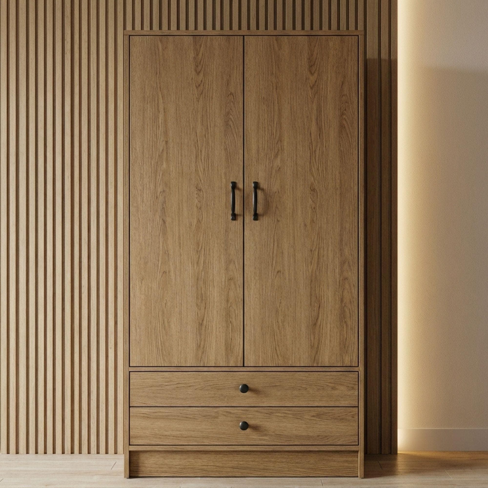 DIY Wardrobe Plan | Closet Storage Cabinet Blueprint | Wooden Tall Dresser Plans PDF - view 5