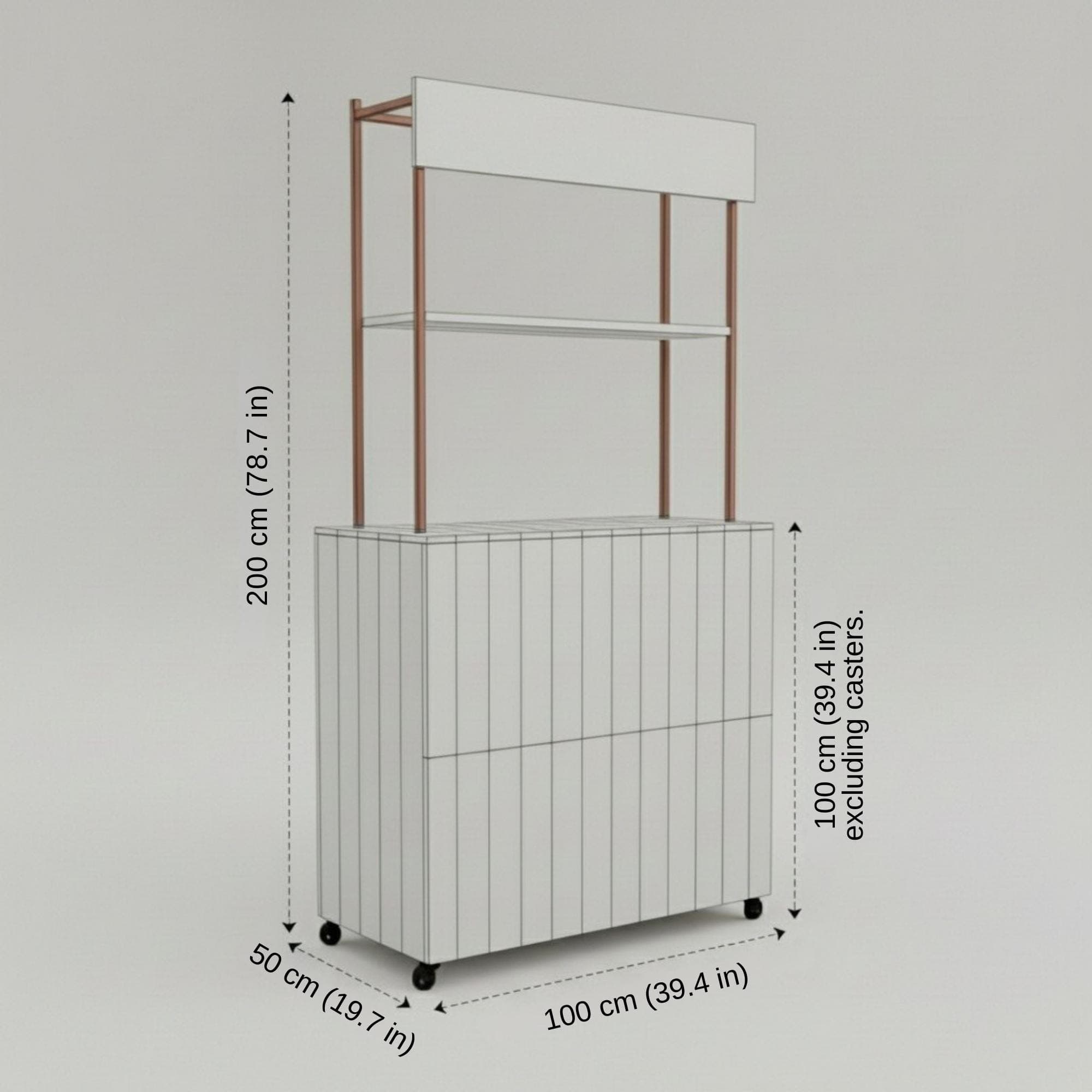 Foldable Kiosk Blueprint: DIY Portable Sales Stand Plans - view 5