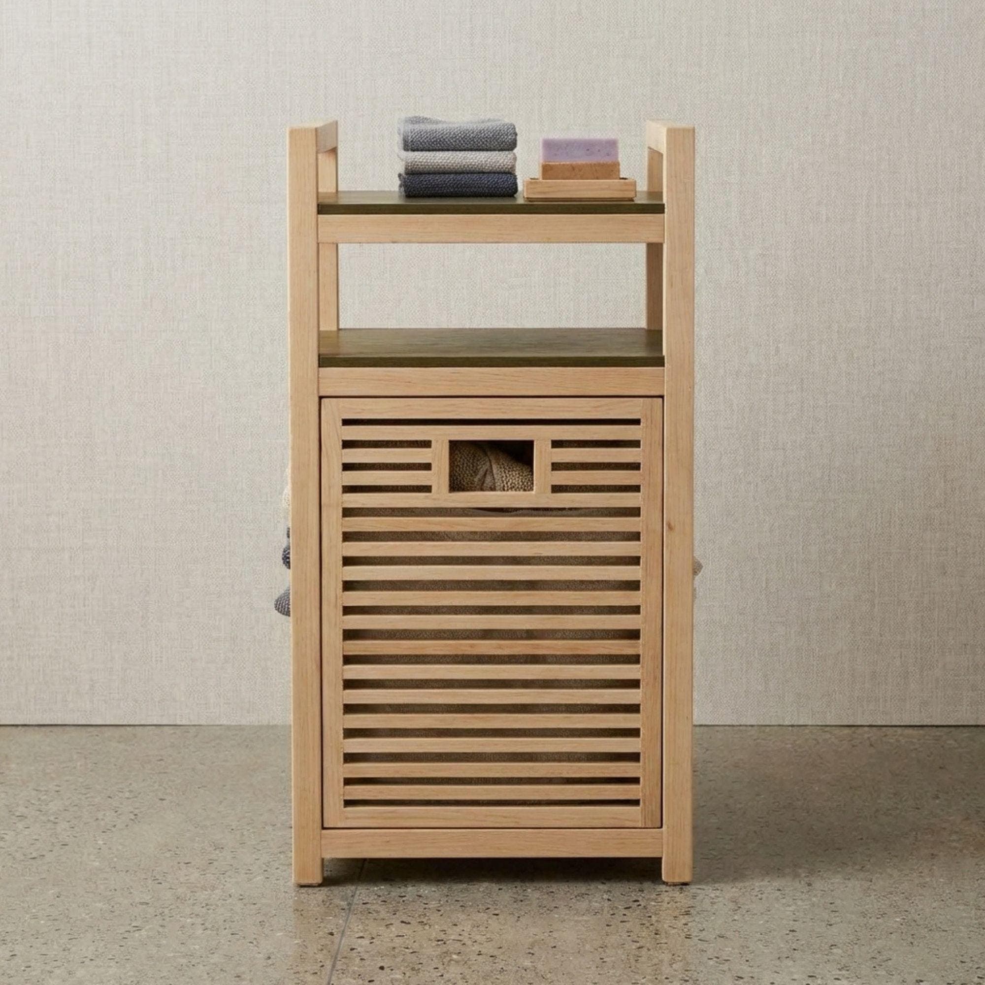 DIY Laundry Basket Tower Plans PDF | Wooden Laundry Hamper Organizer | Clothes Basket Holder DIY | Laundry Shelf Plans - view 4
