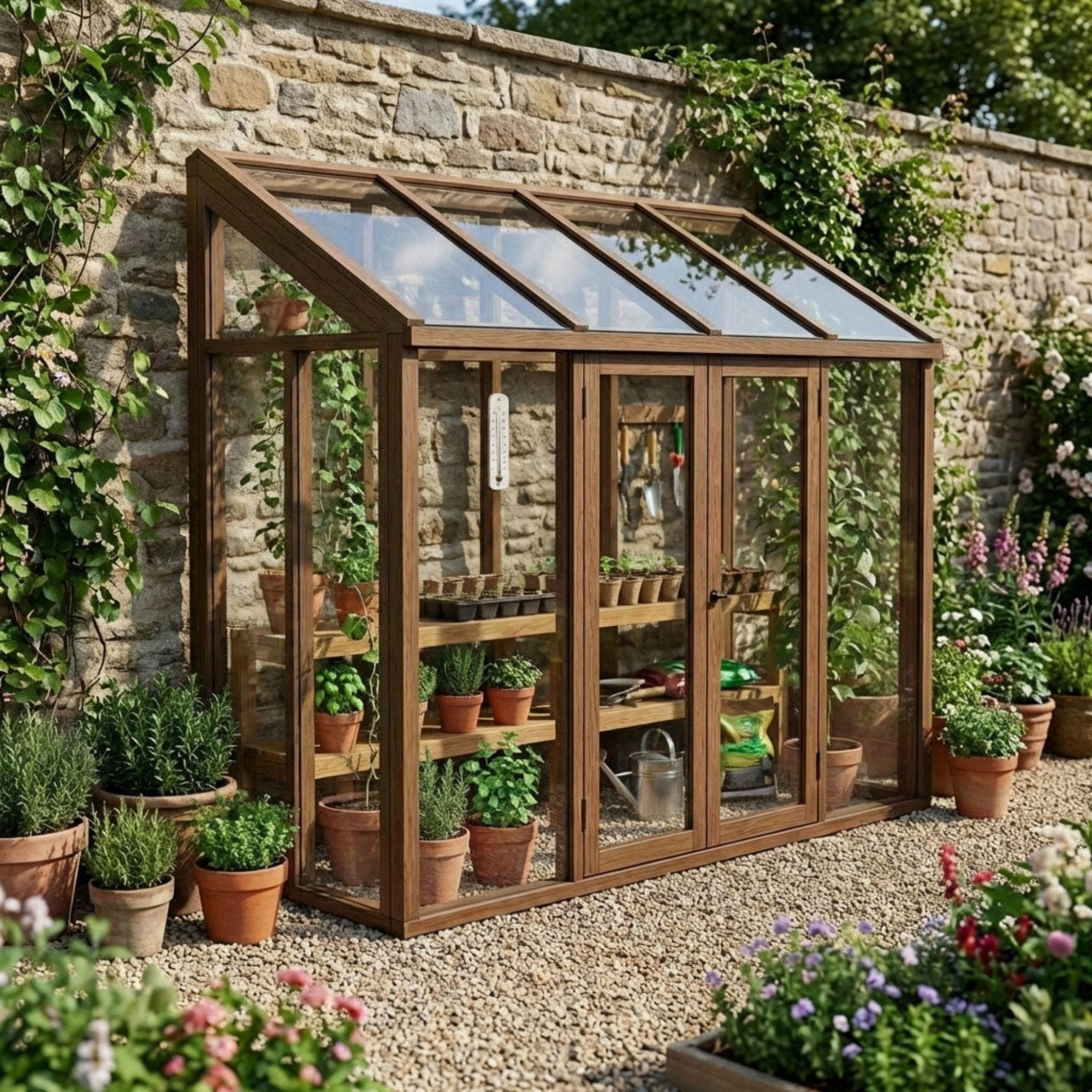 Wooden Mini Greenhouse Build Plans, Balcony Garden Cold Frame (Digital Download) - view 3