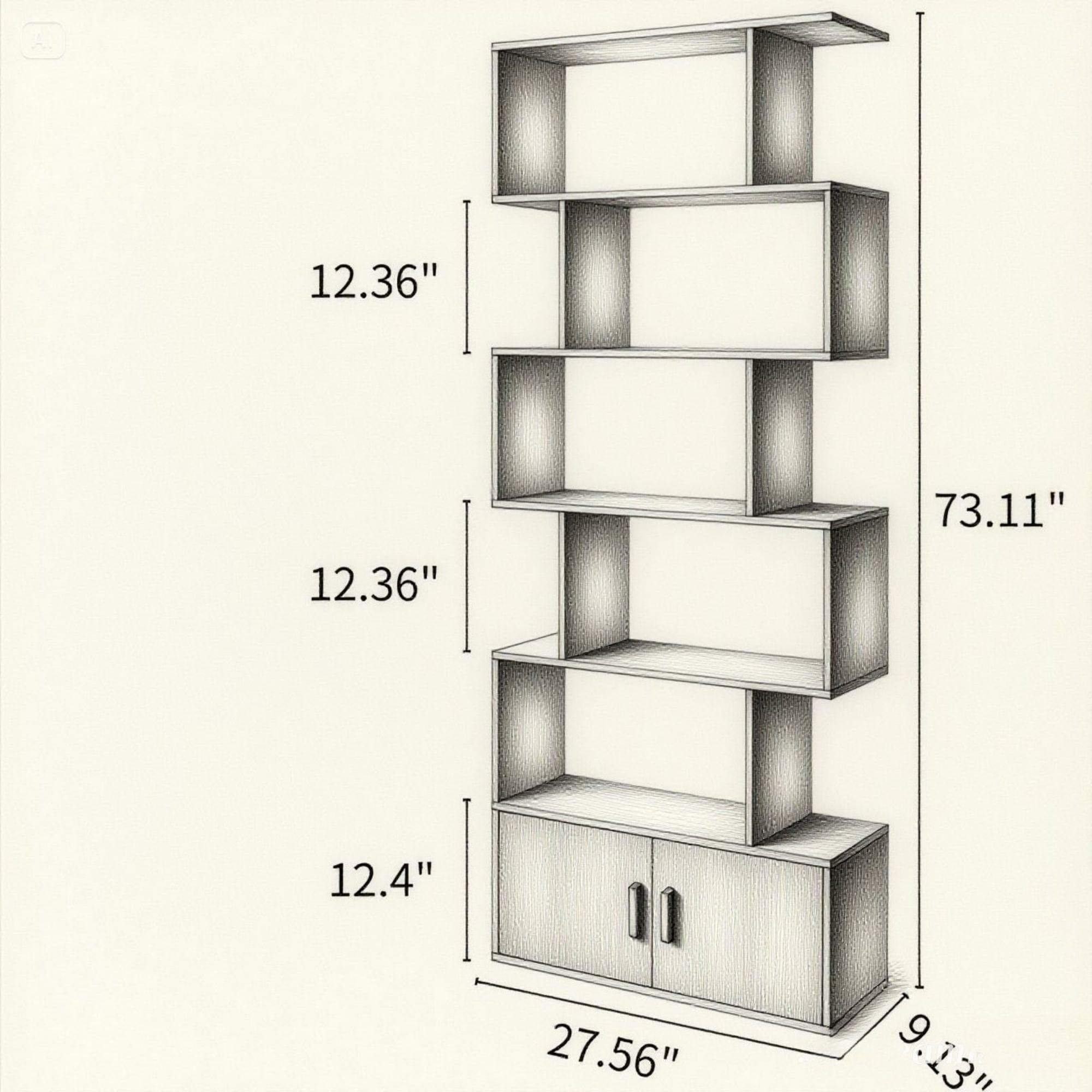 DIY Wood Bookcase Plans | Wall Shelf, Small Spaces (PDF Pattern) - view 5