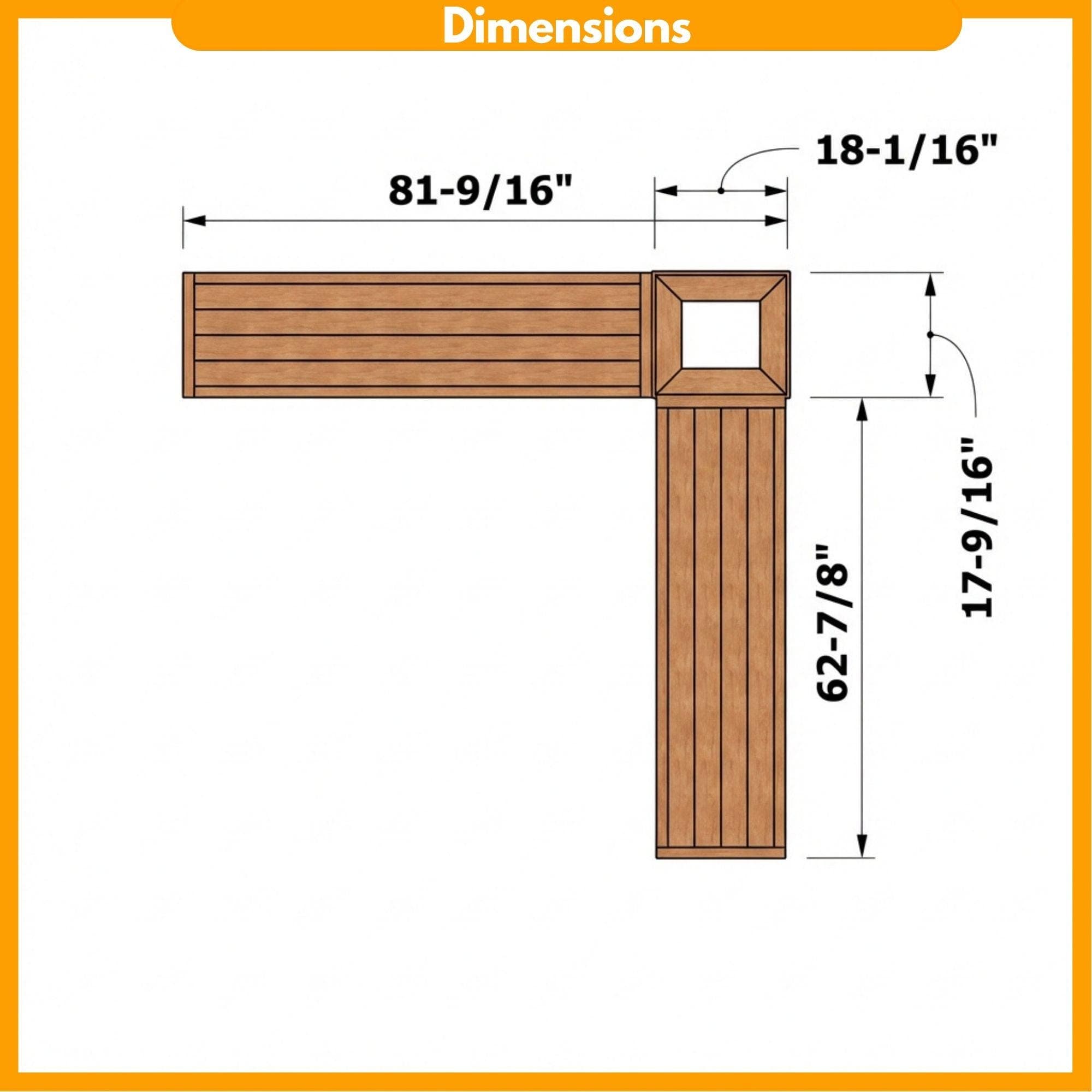 DIY Outdoor Corner Bench Plans | L Shaped Planter Bench Blueprint | Wooden Garden Seating PDF - view 4