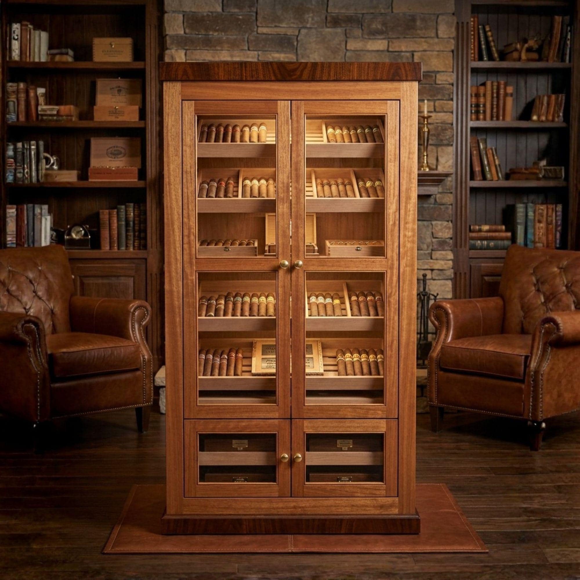 DIY Humidor Cabinet Plan | Large Cigar Display Case PDF | Woodworking Blueprint - view 3