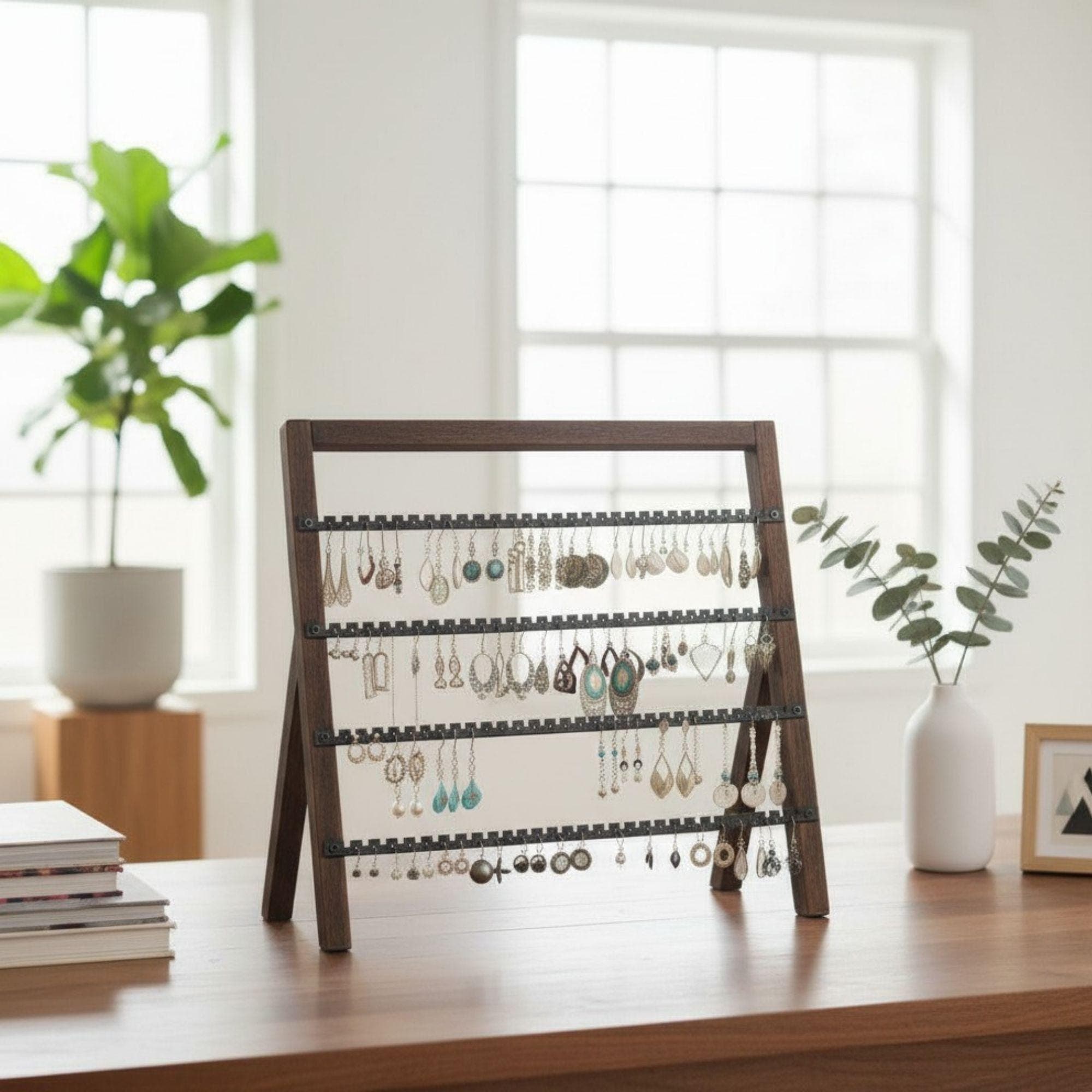 Jewelry Tree Stand DIY Plan | Laser Cut Earring Organizer (Digital Download) - view 3