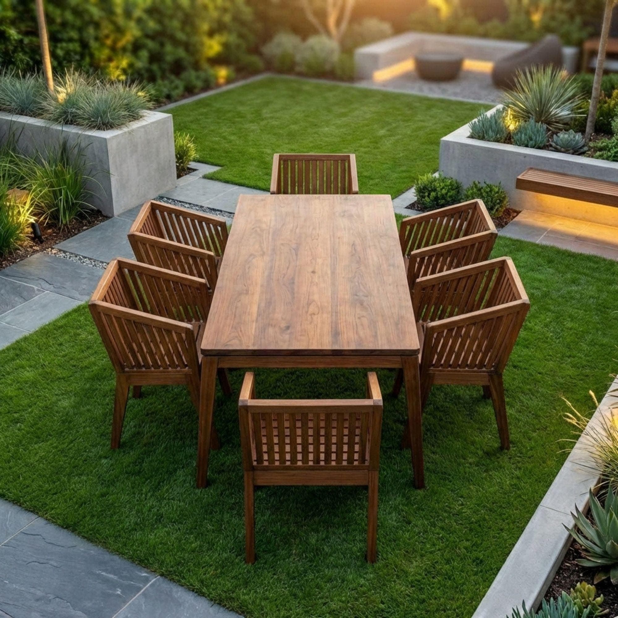 DIY Outdoor Dining Set Plans | Wooden Patio Table, Chairs Blueprint (Digital Download) - view 5