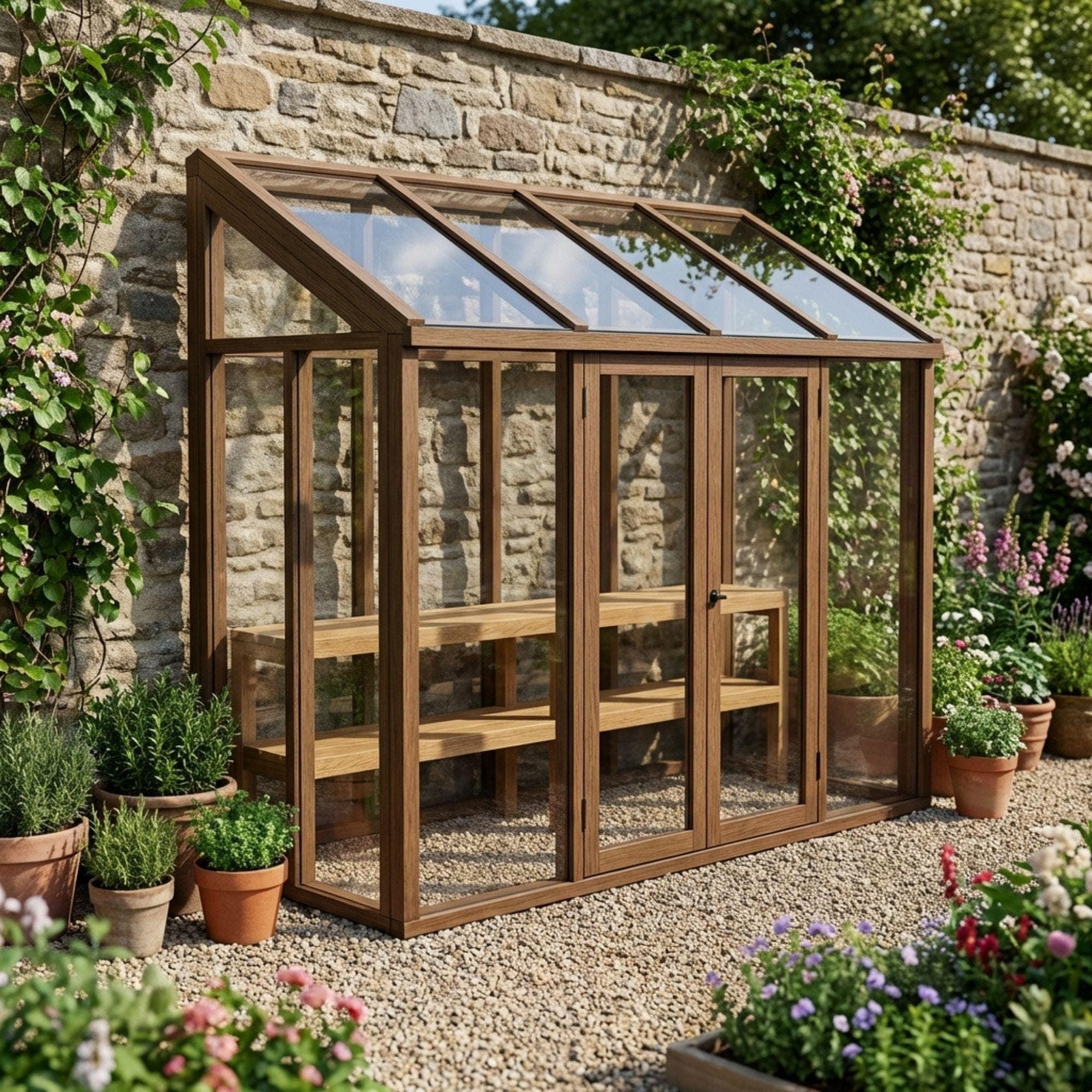 Wooden Mini Greenhouse Build Plans, Balcony Garden Cold Frame (Digital Download) - view 4
