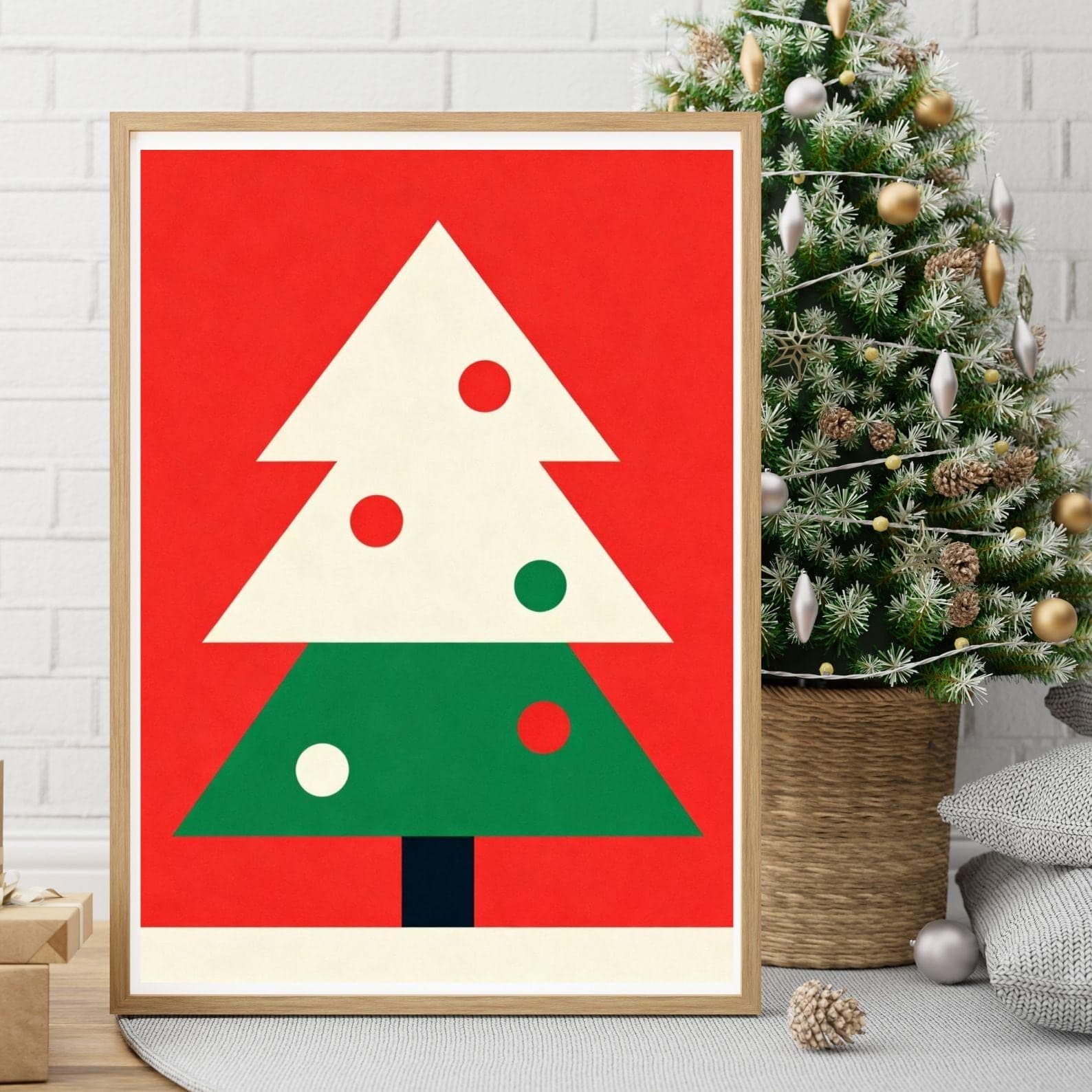 100+ Christmas Vintage Festive Prints Bundle: Bright Nursery Holiday Art (Digital Downloads) - view 7
