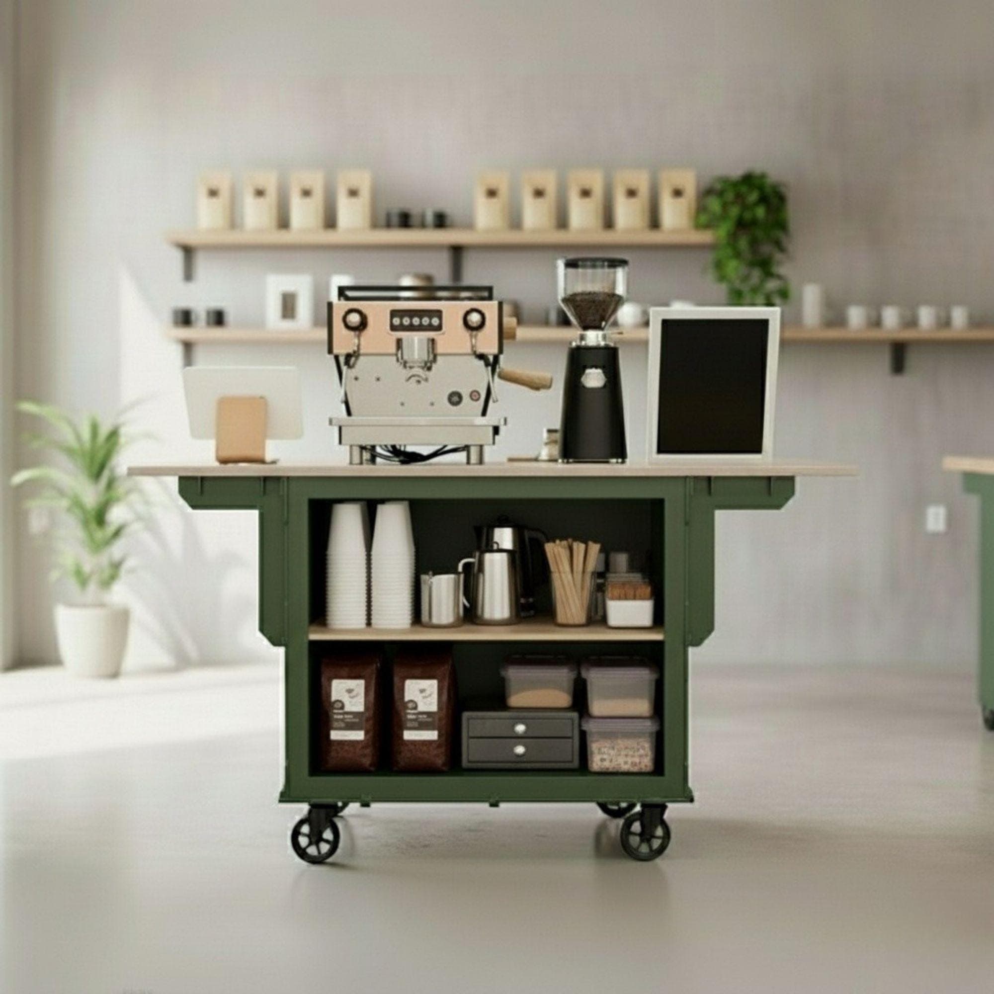 DIY Collapsible Coffee Cart Plans: Mobile Bar Blueprint (PDF Pattern) - view 6
