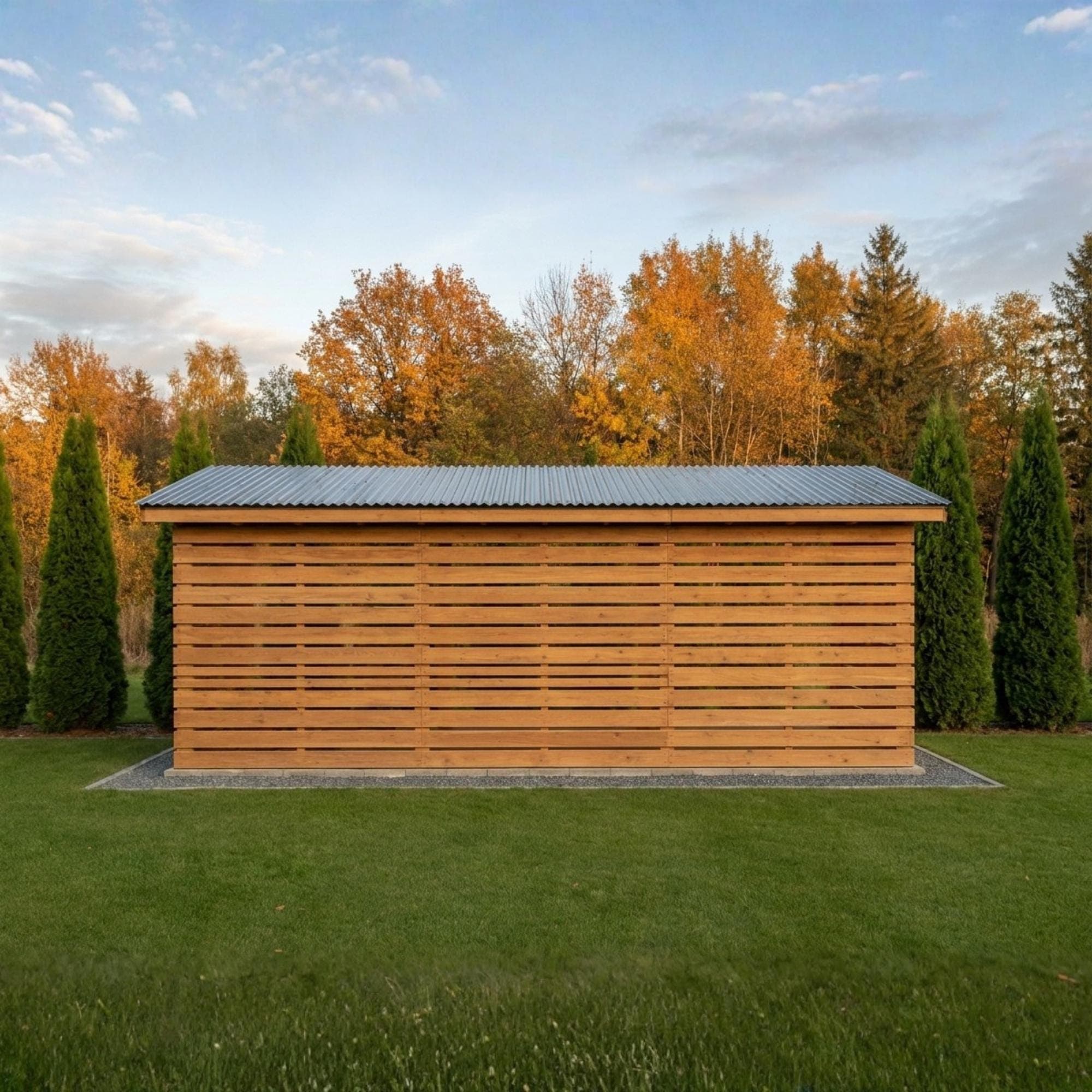 6x12 Firewood Shed DIY Plans PDF | 3 Cord Wood Storage Rack Blueprint | Large Dry Wood Shelter - view 6