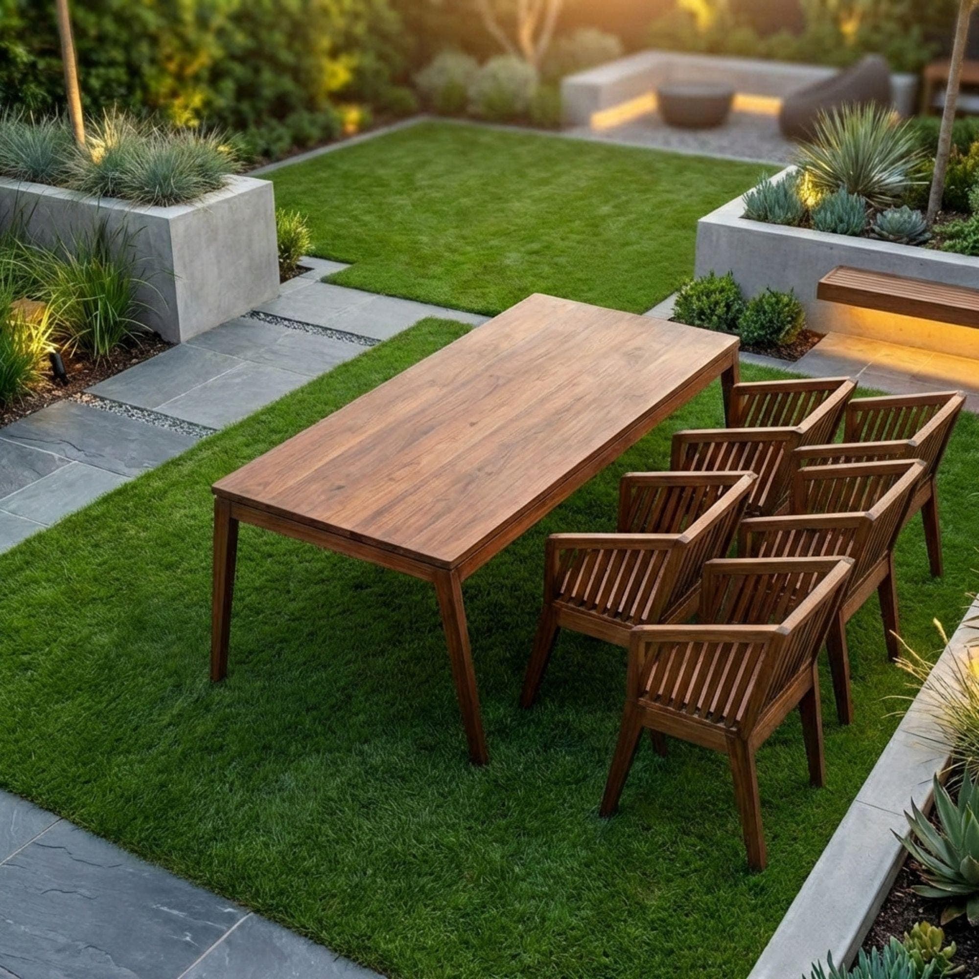DIY Outdoor Dining Set Plans | Wooden Patio Table, Chairs Blueprint (Digital Download) - view 8
