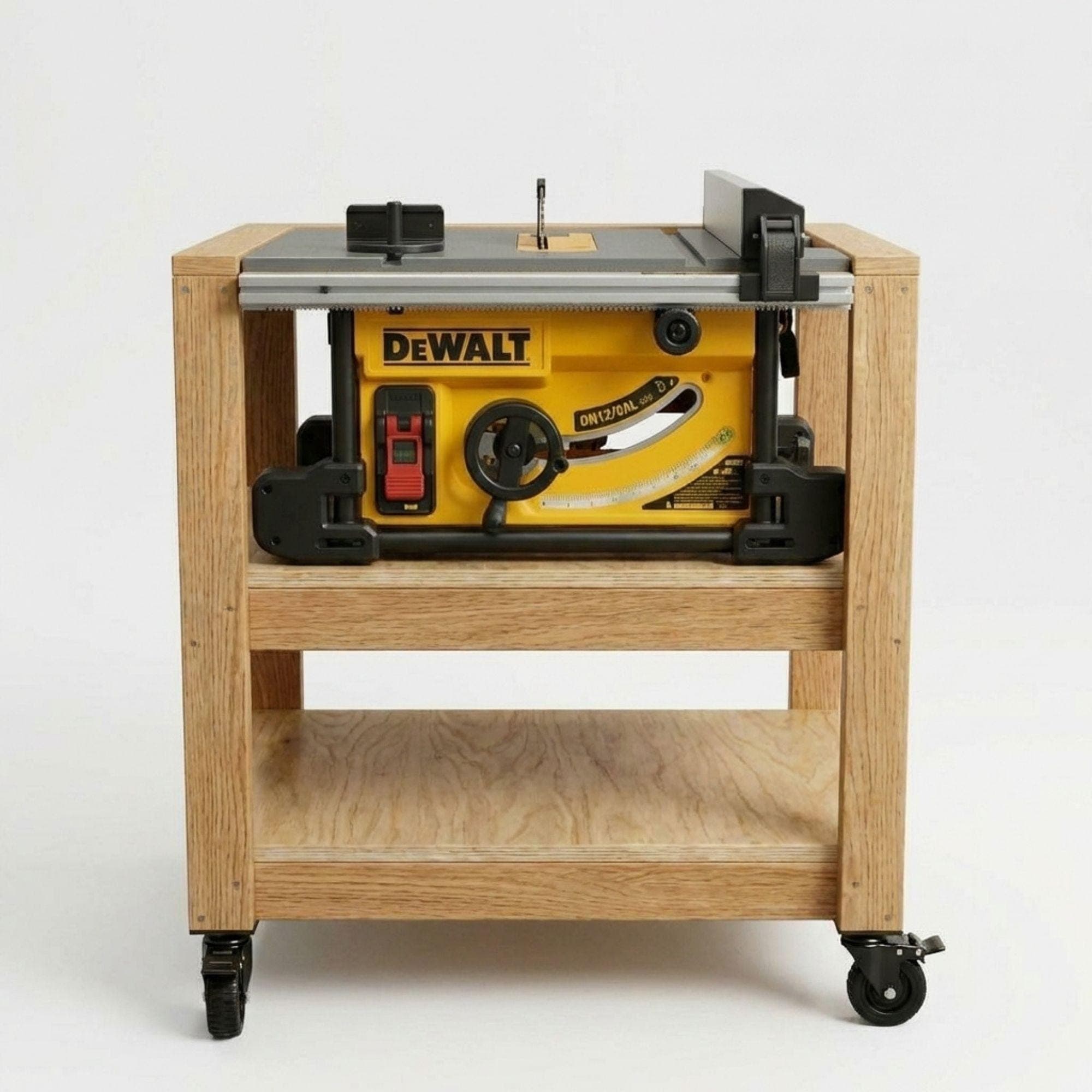 DIY Mobile Table & Miter Saw Station Plans PDF | Rolling Tool Cart Blueprint | Woodworking Shop Workbench | Portable Power Tool Stand - view 6