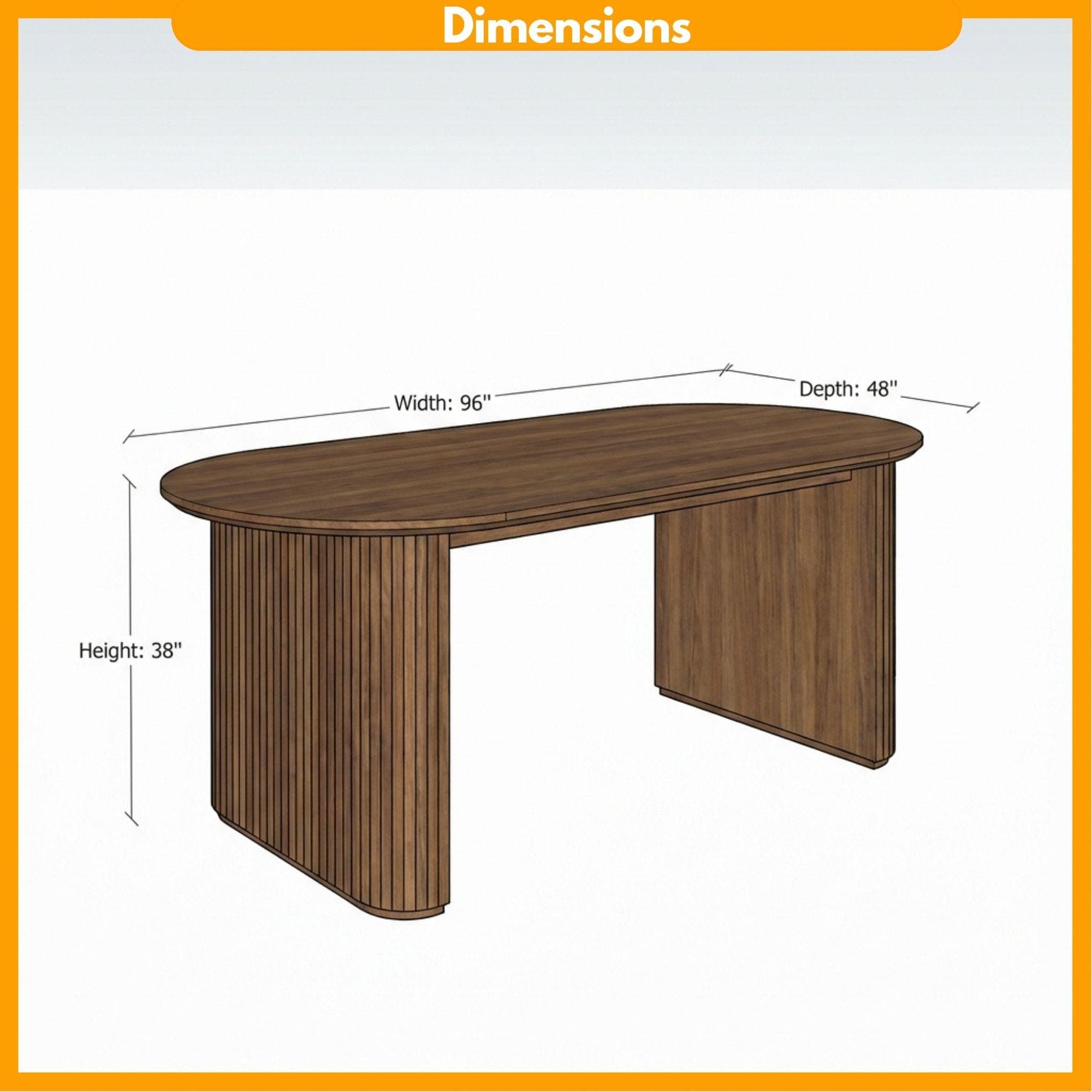 Oval Dining Table Plans | Modern Farmhouse Woodworking (Digital PDF Download) - view 2