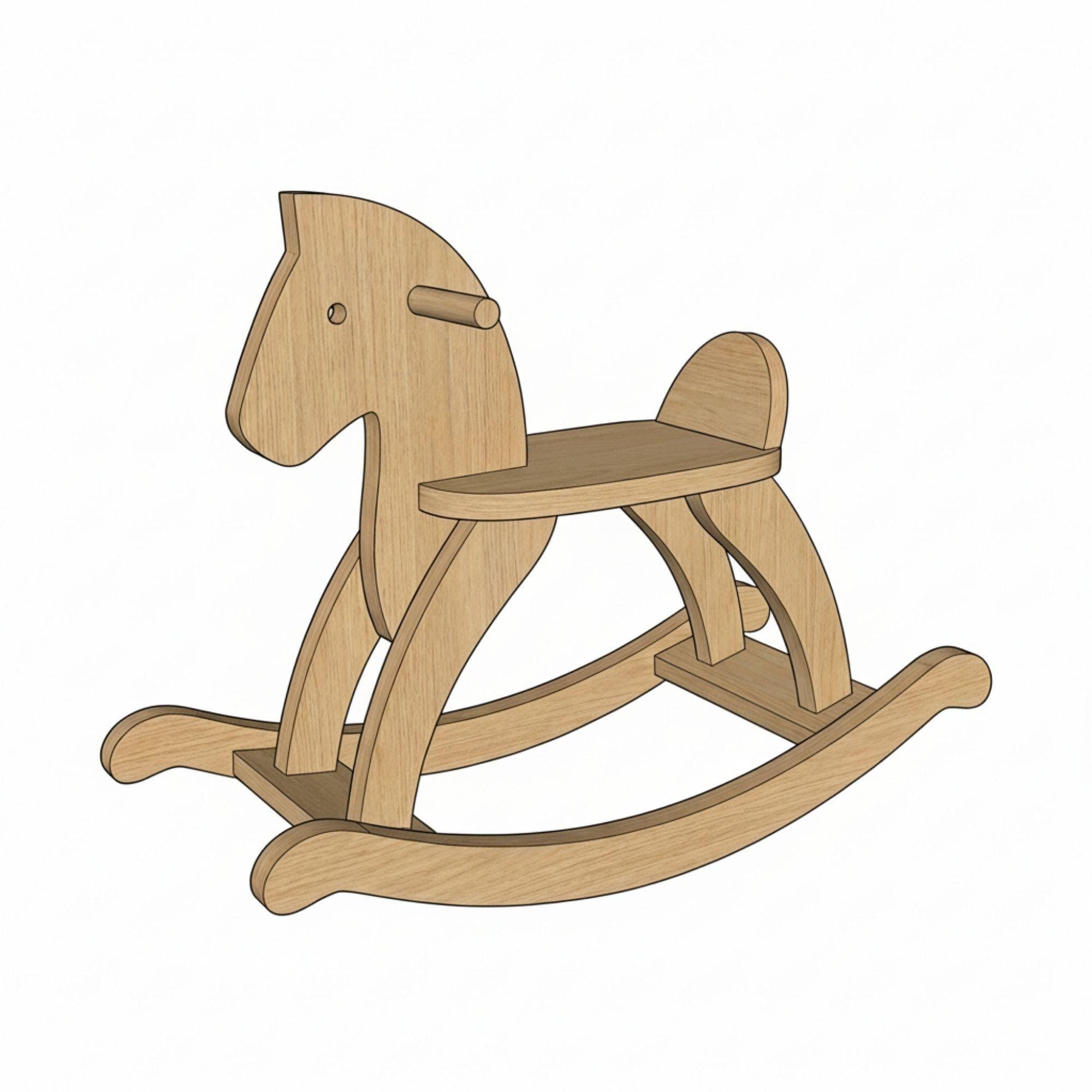 Wooden Rocking Horse Plans | DIY Toddler Toy Blueprint (Digital PDF) - view 9