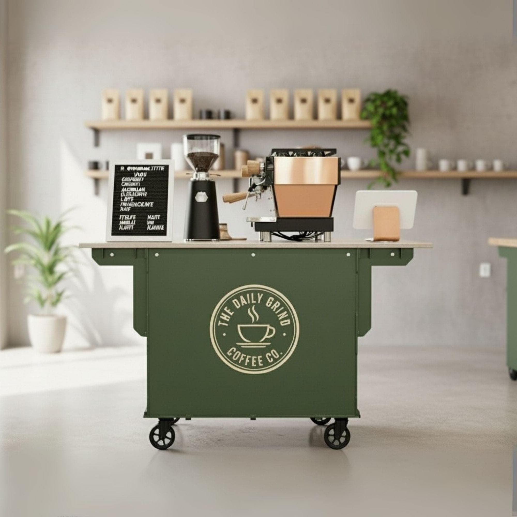 DIY Collapsible Coffee Cart Plans: Mobile Bar Blueprint (PDF Pattern) - view 2