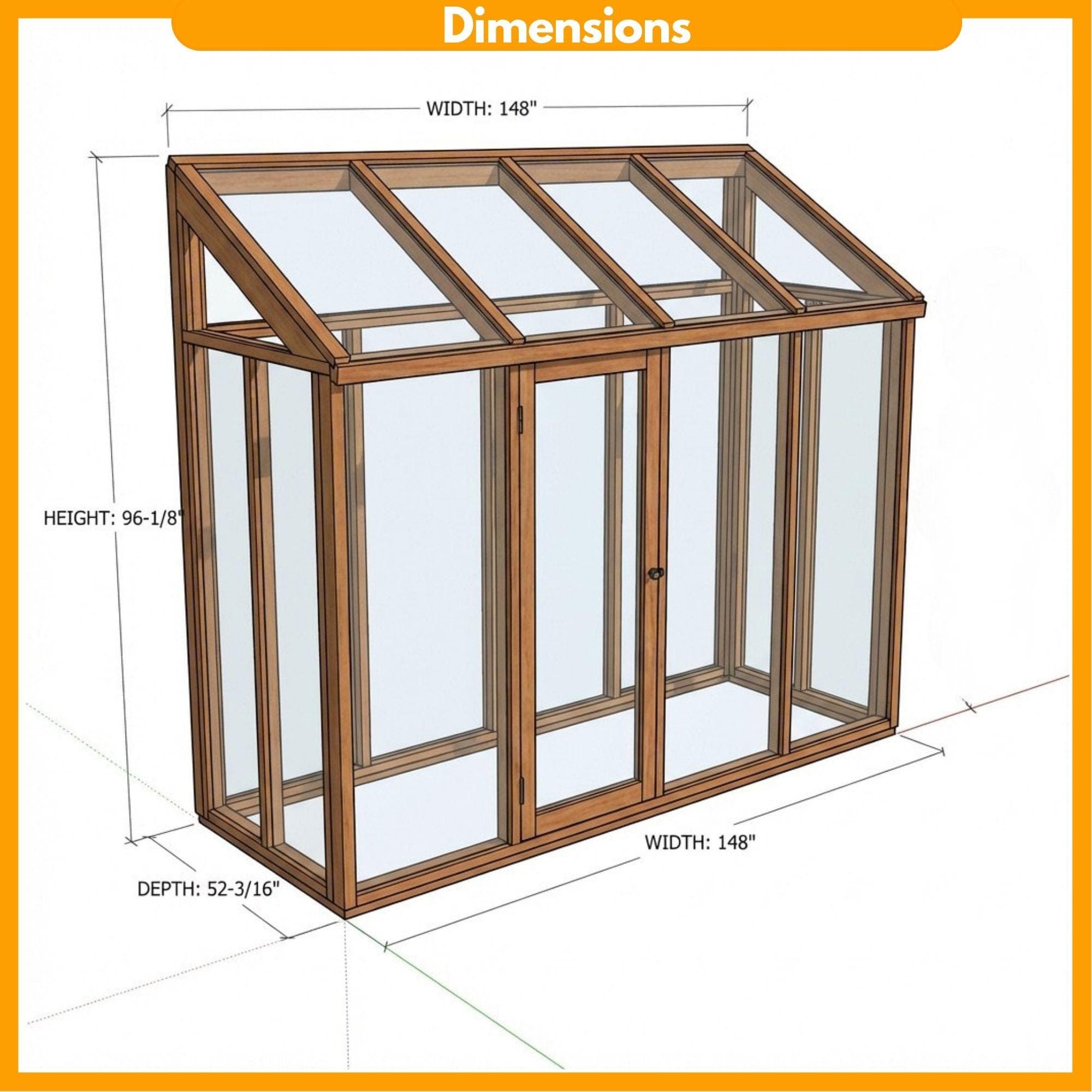 Wooden Mini Greenhouse Build Plans, Balcony Garden Cold Frame (Digital Download) - view 2