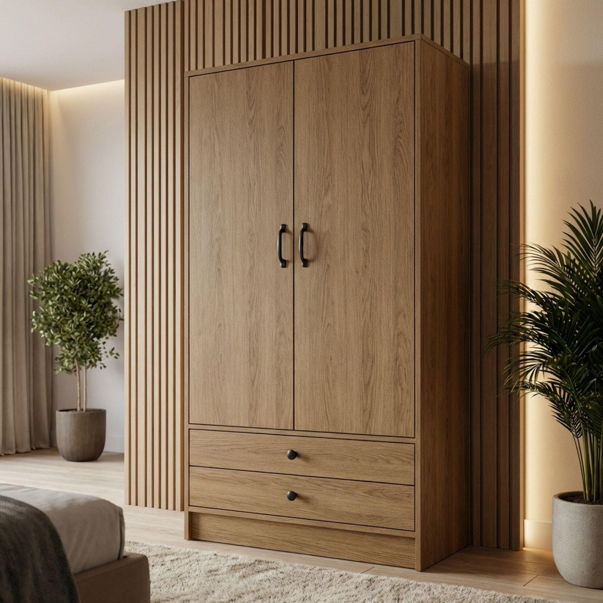 DIY Wardrobe Plan | Closet Storage Cabinet Blueprint | Wooden Tall Dresser Plans PDF - view 2