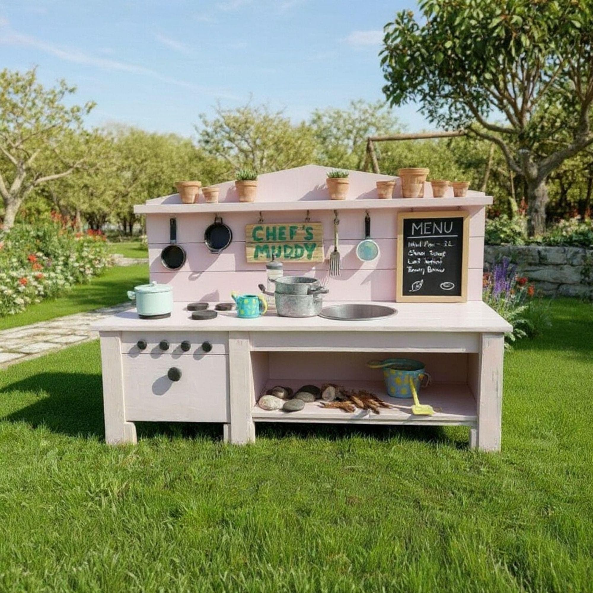 Kids Mud Kitchen DIY Plan - view 2