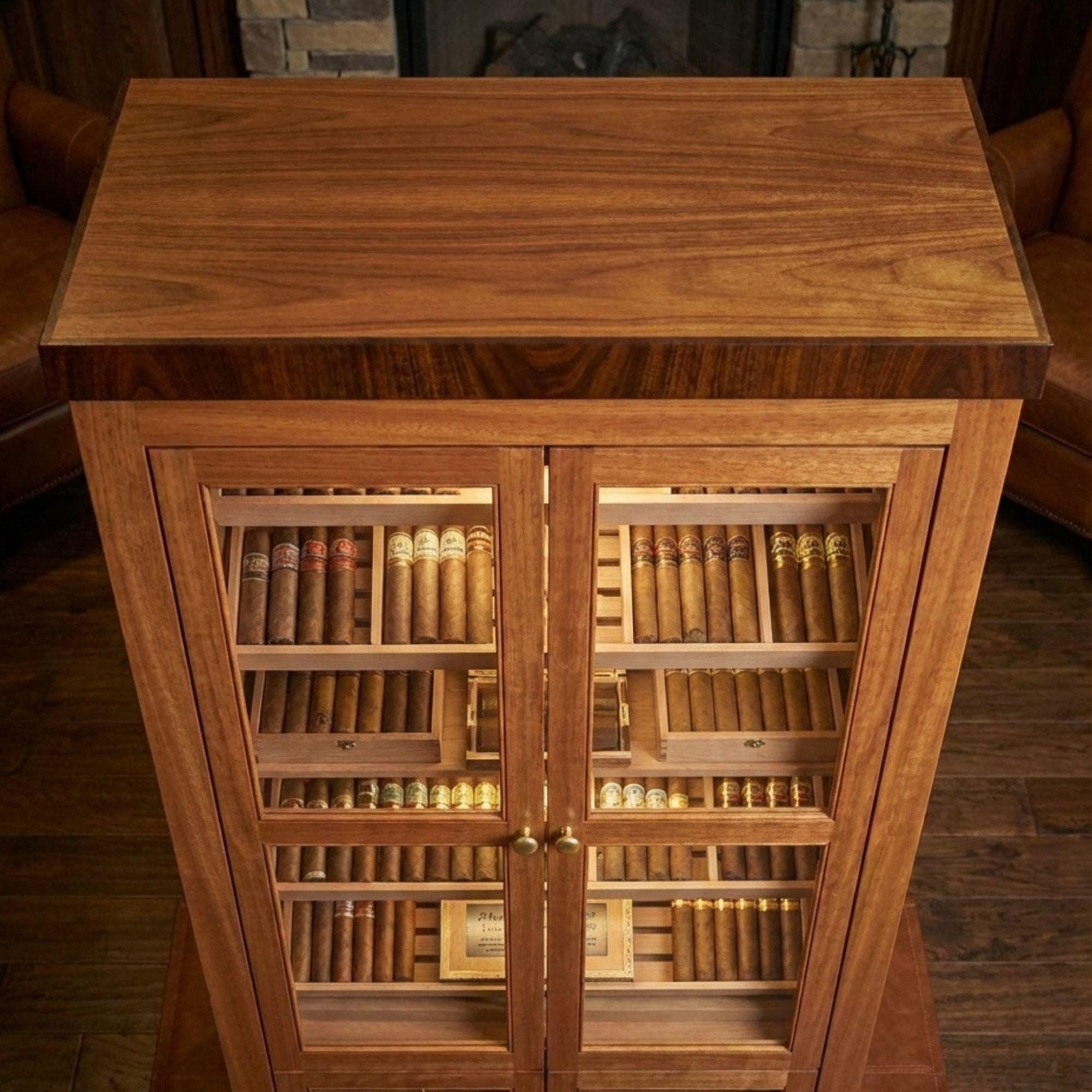 DIY Humidor Cabinet Plan | Large Cigar Display Case PDF | Woodworking Blueprint - view 6